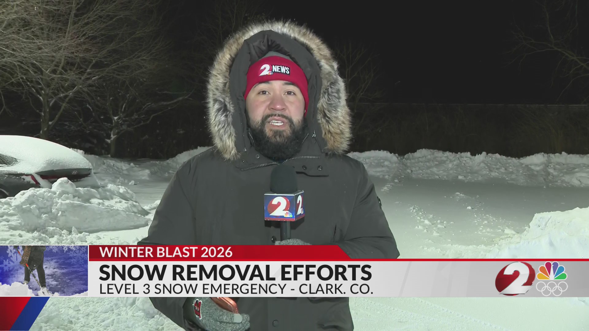 Clark Co. under level 3 snow emergency, removal efforts ongoing – WDTN.com
