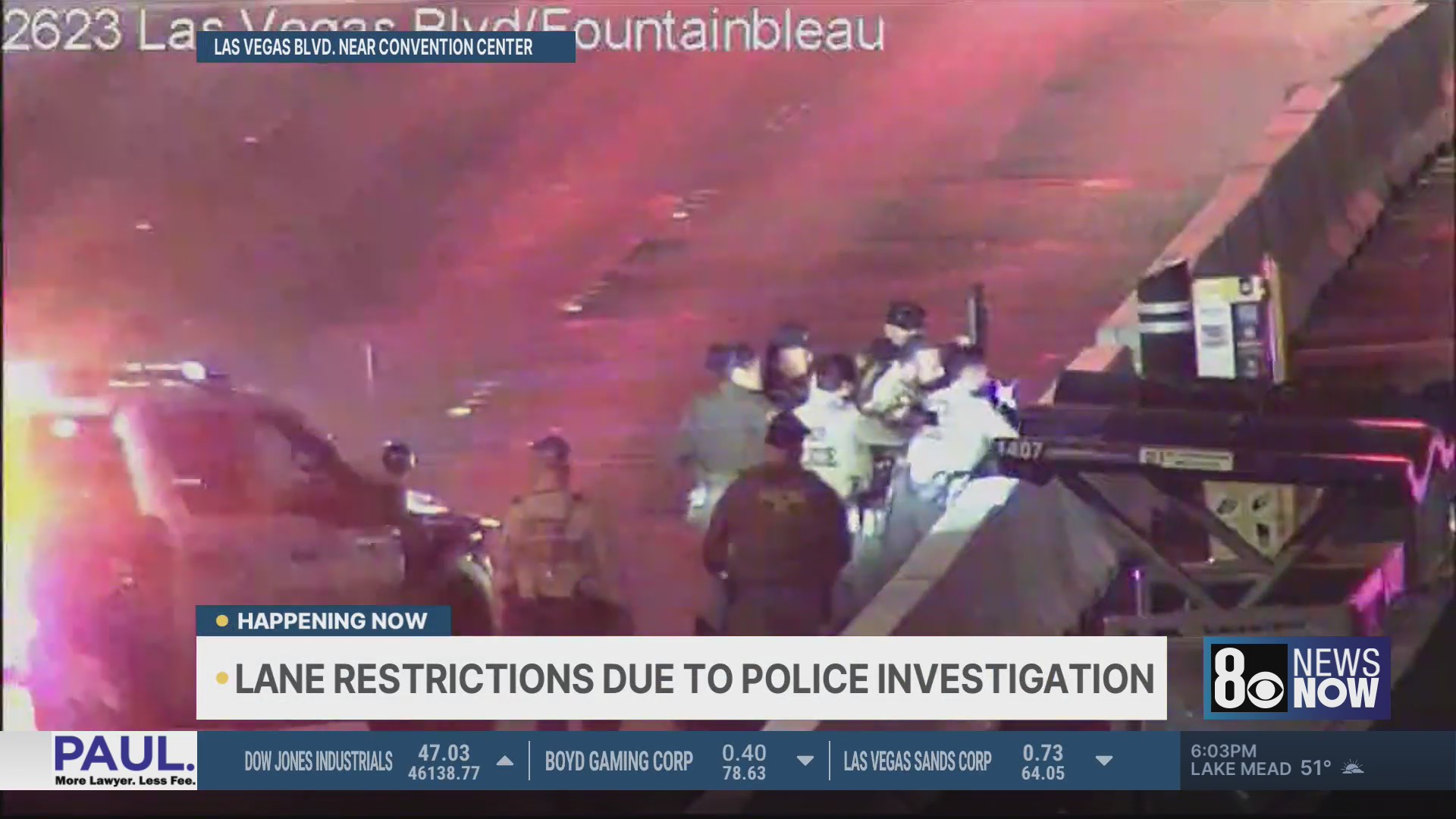 Portion of Las Vegas Strip closed as officers arrest man accused of ...