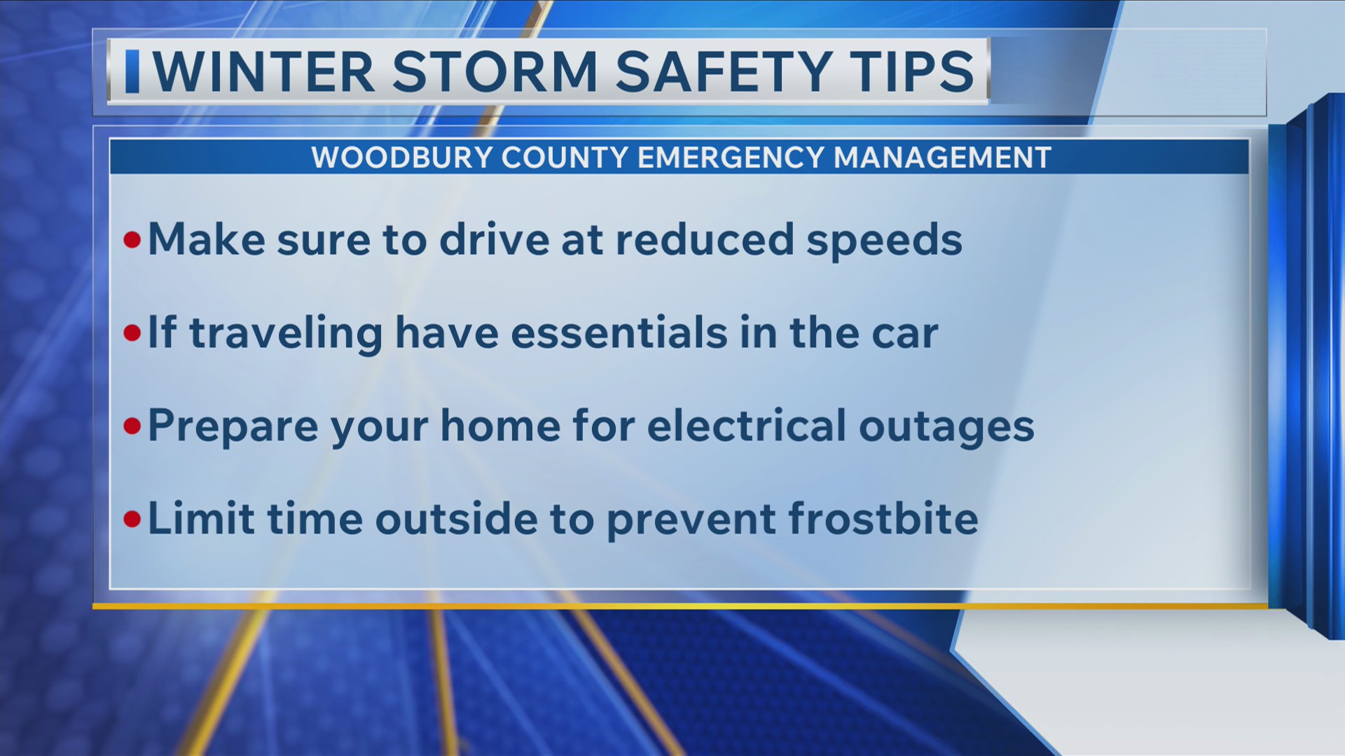 Winter Storm Safety Tips – KCAU 9 News | Sioux City, IA | News, Weather ...