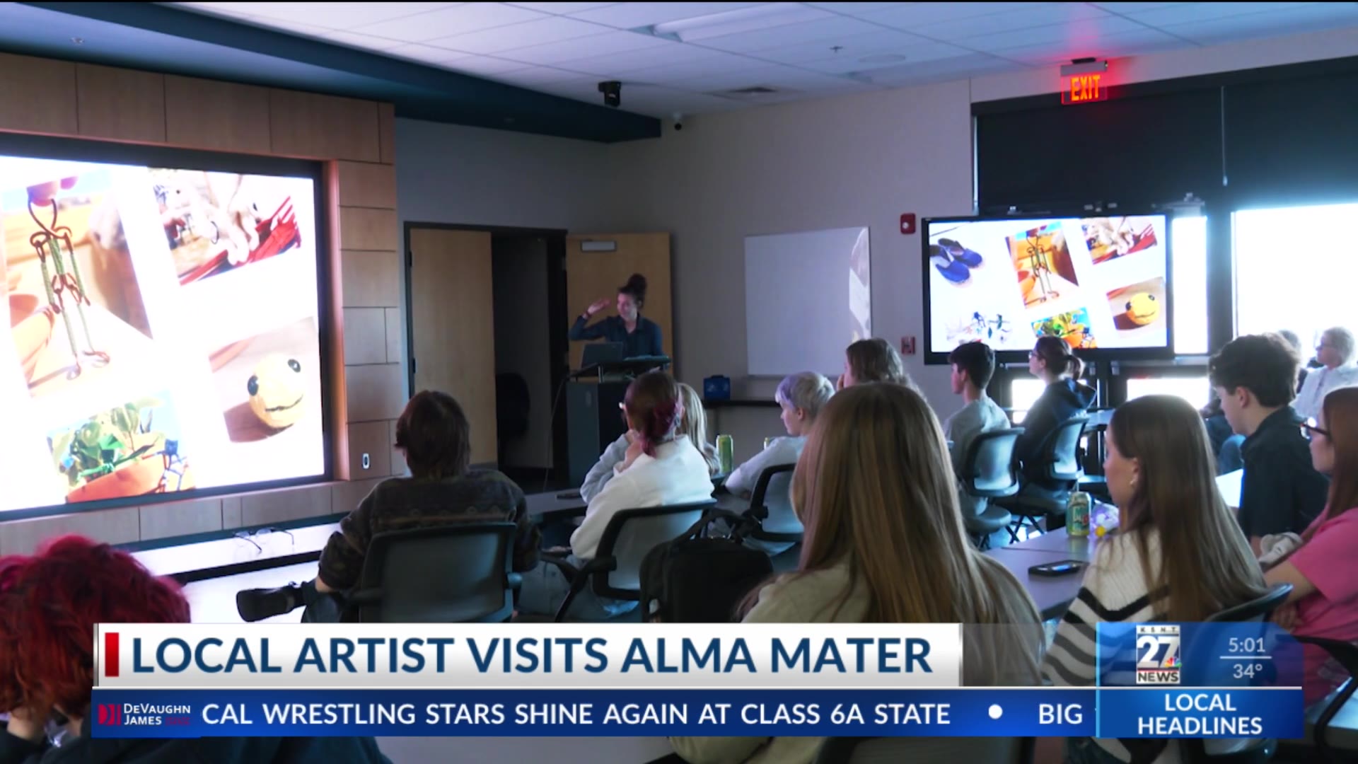 Artist Clare Fallon visits Washburn Rural – KSNT 27 News