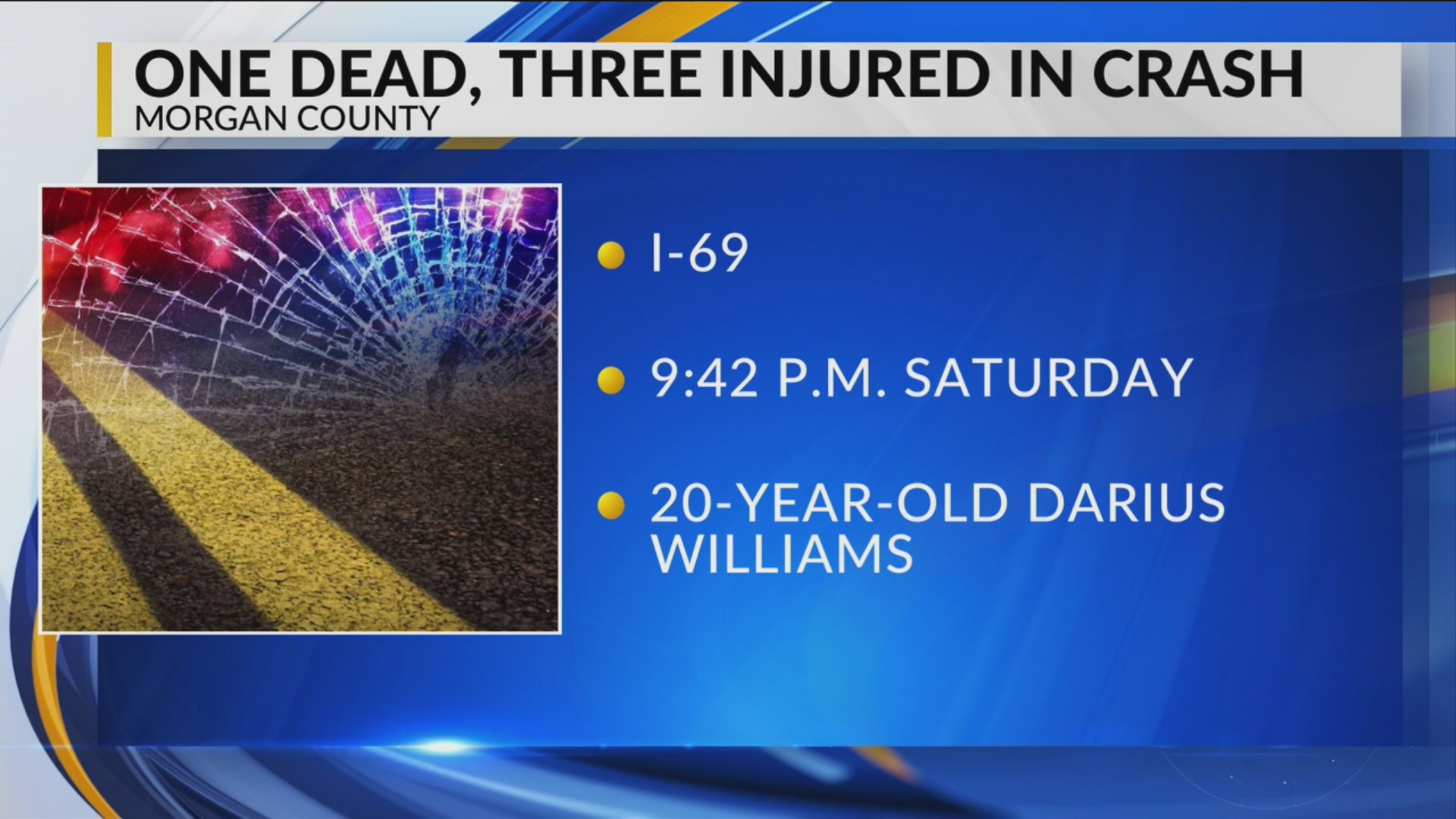 1 killed, 3 injured in crash on I-69 in Morgan County – Fox 59