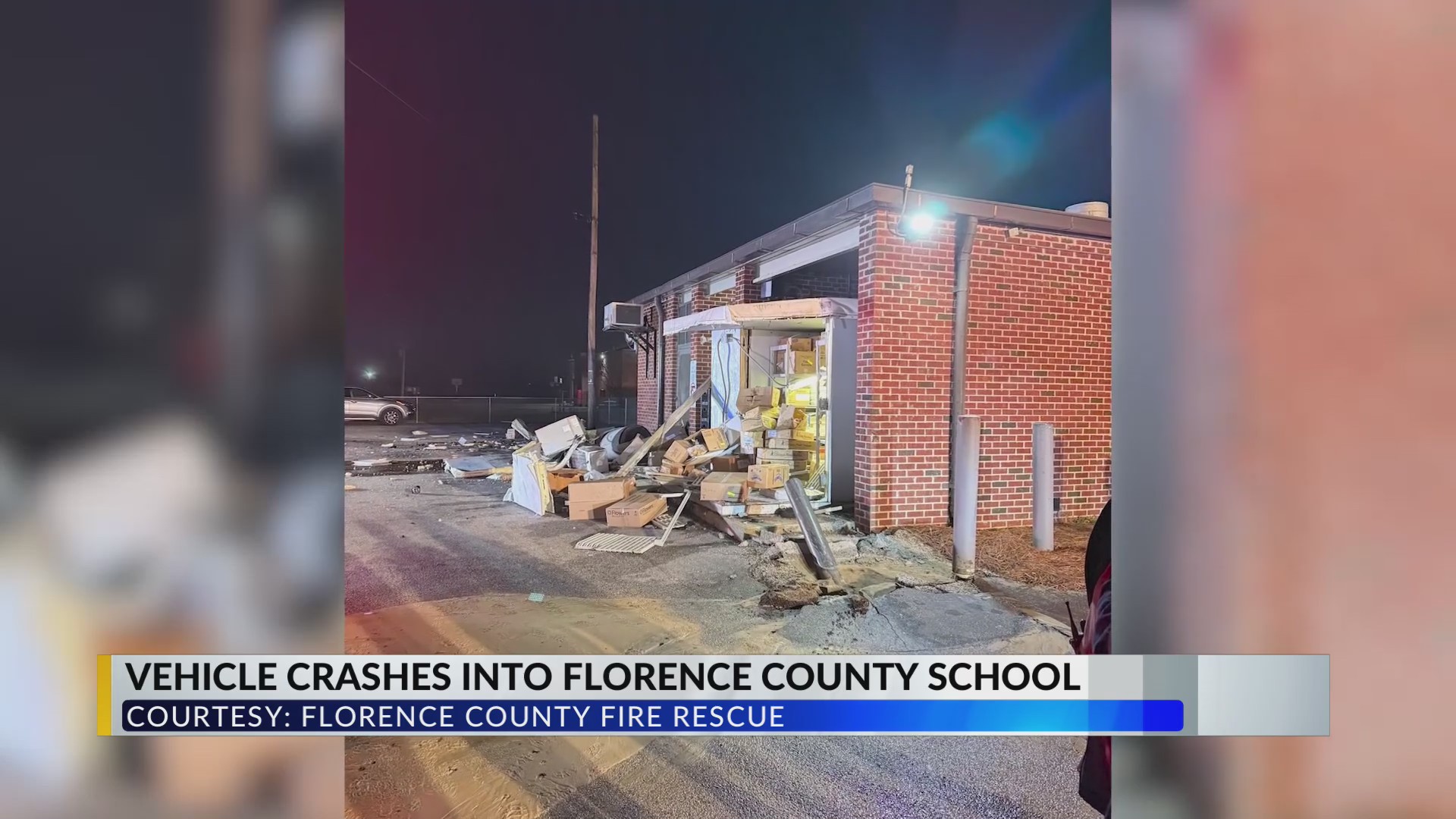 Florence County school heavily damaged after hit by vehicle – WBTW