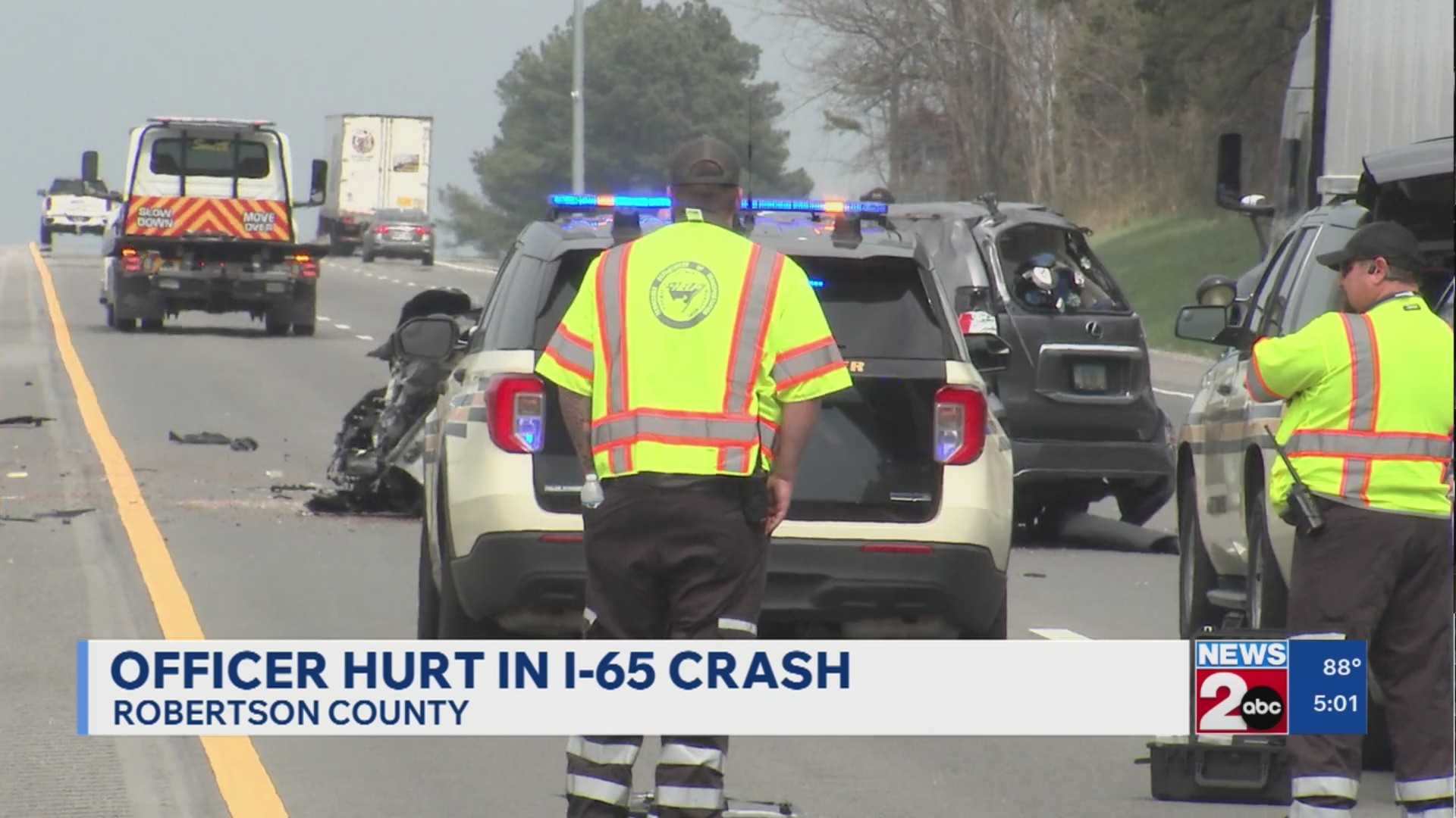 I-65 reopens in Robertson County after multi-vehicle crash involving ...