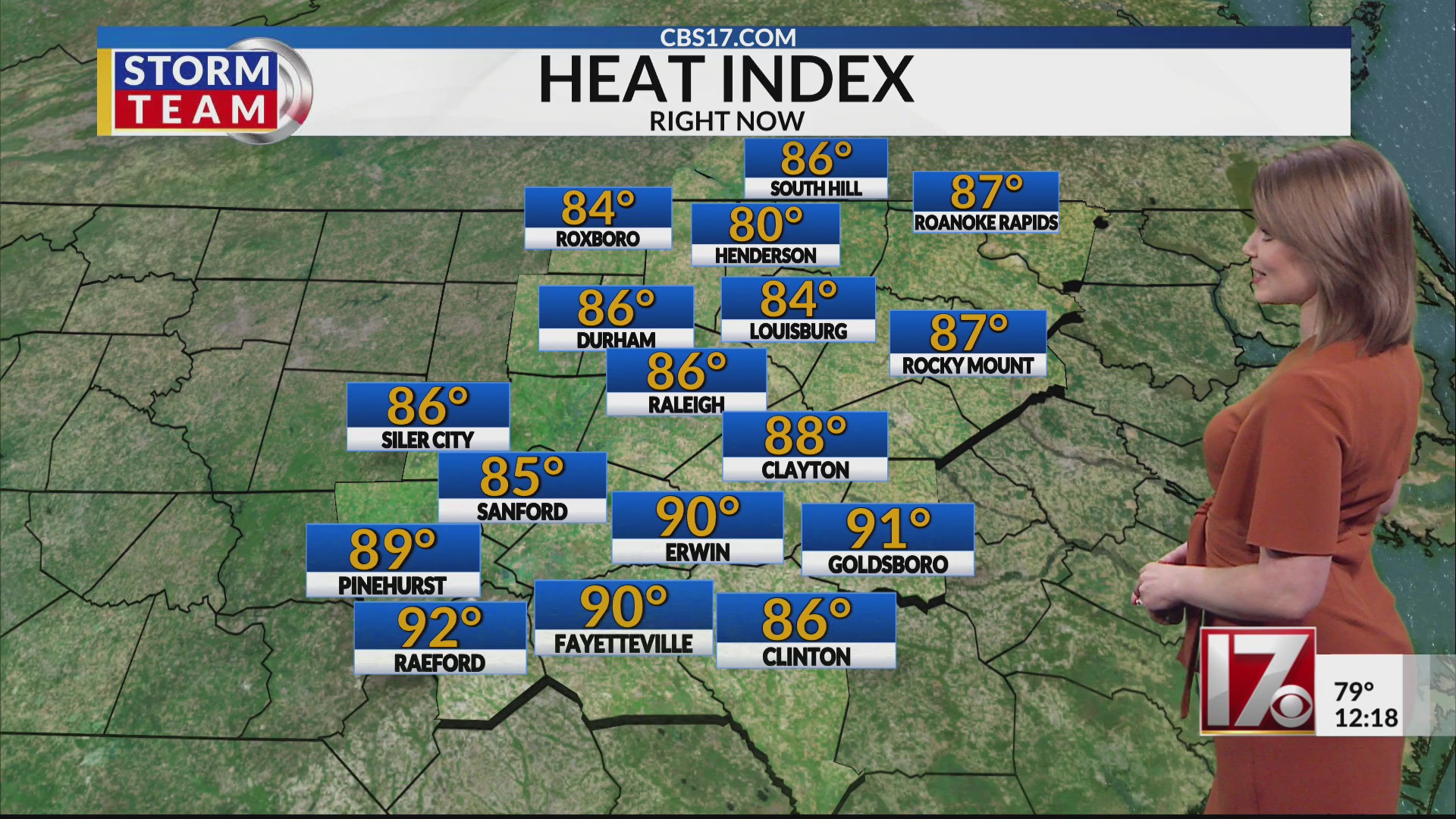 More rain, humidity until Friday cold front in central NC – CBS17.com