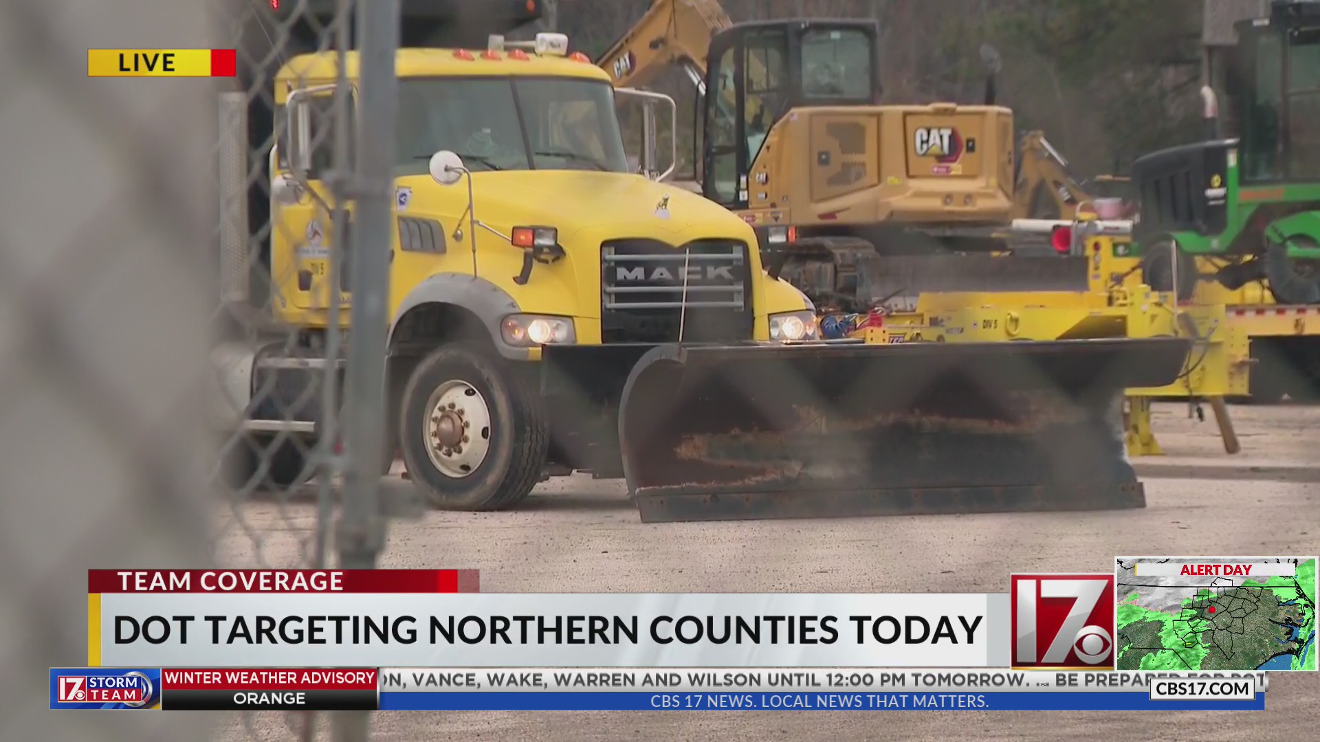 NCDOT preparing road for winter weather in Raleigh – CBS17.com