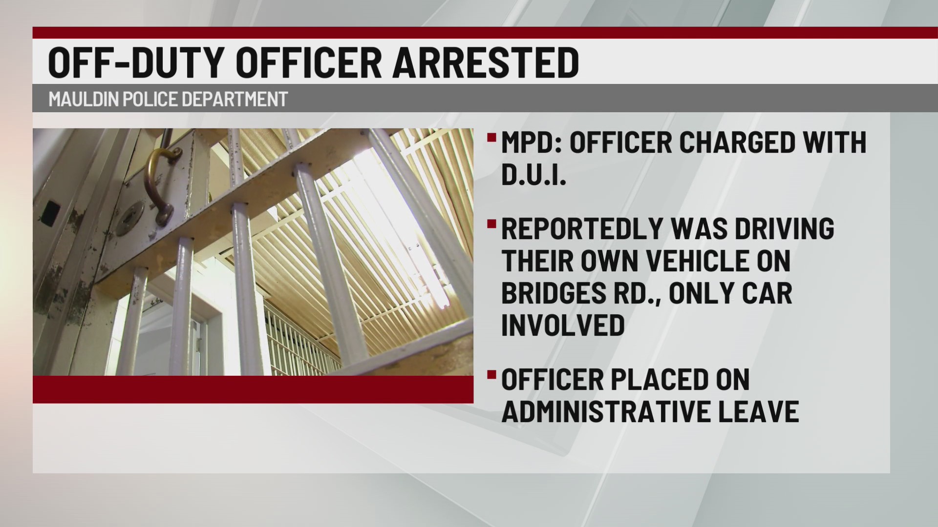 Upstate police officer charged with DUI – WSPA 7NEWS