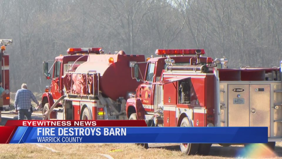 Crews respond to Warrick County barn fire – Eyewitness News (WEHT/WTVW)
