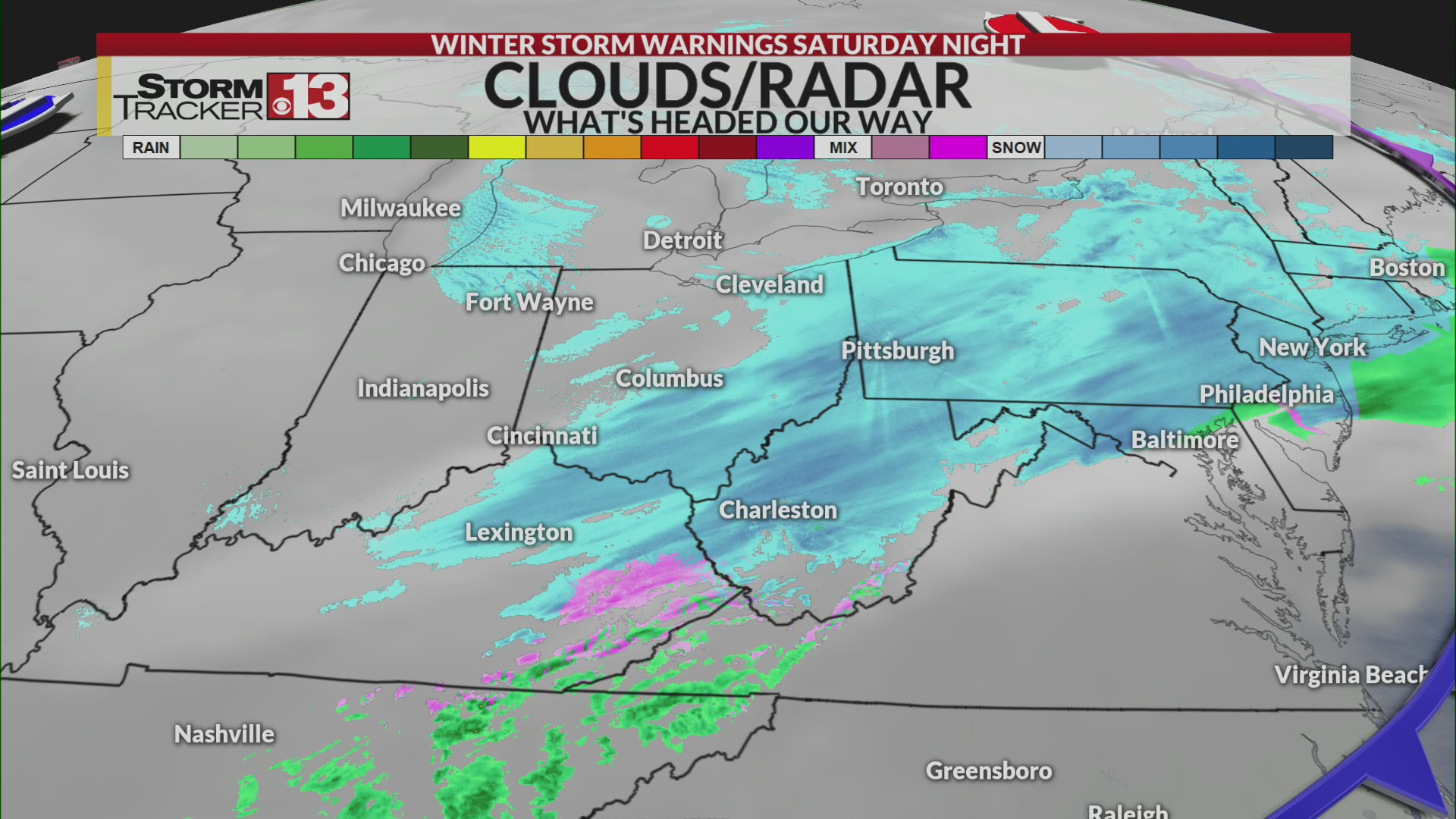 Snow first, then brutal wind chills Sunday – WOWK 13 News