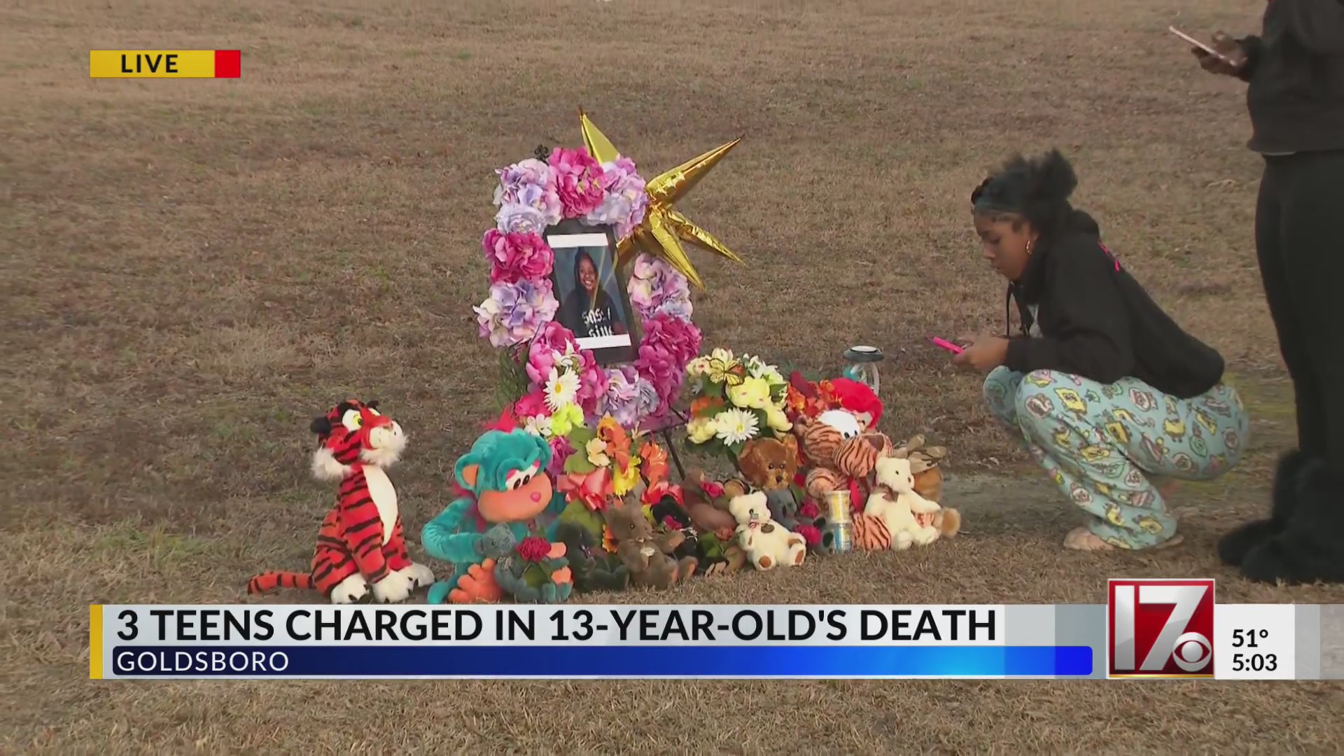 Goldsboro girl killed, 3 teens charged in shooting – CBS17.com