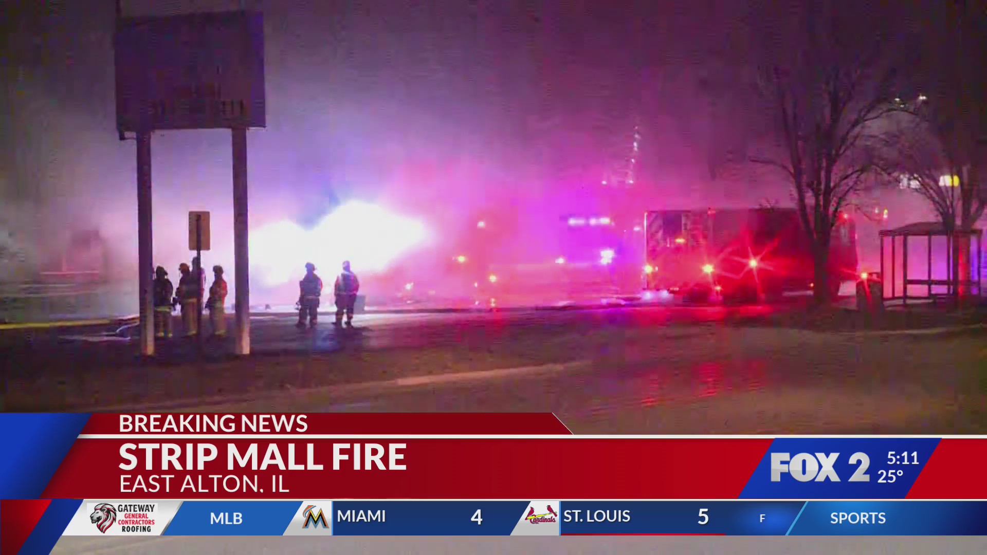 Crews respond to overnight fire at strip mall in East Alton – FOX 2