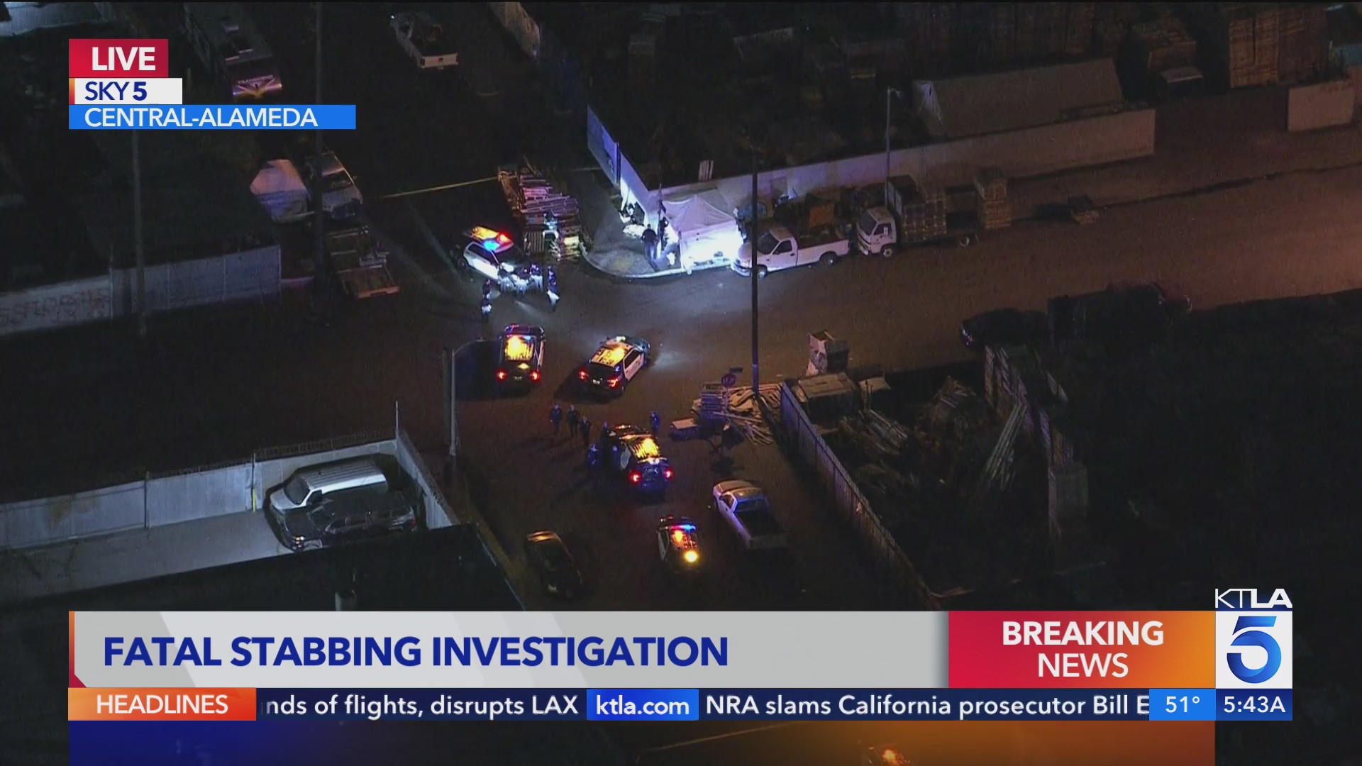 Fatal stabbing of man in his 70s investigated in Los Angeles – KTLA