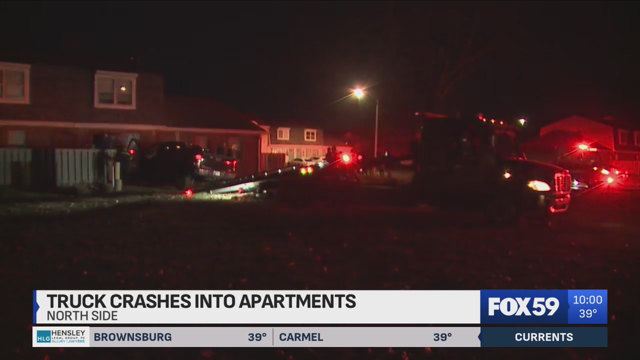 Truck driven into apartment building on north side of Indianapolis – Fox 59