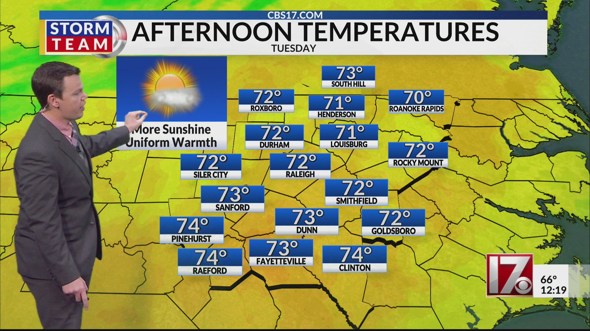 Second cold front brings more rain to central NC – CBS17.com