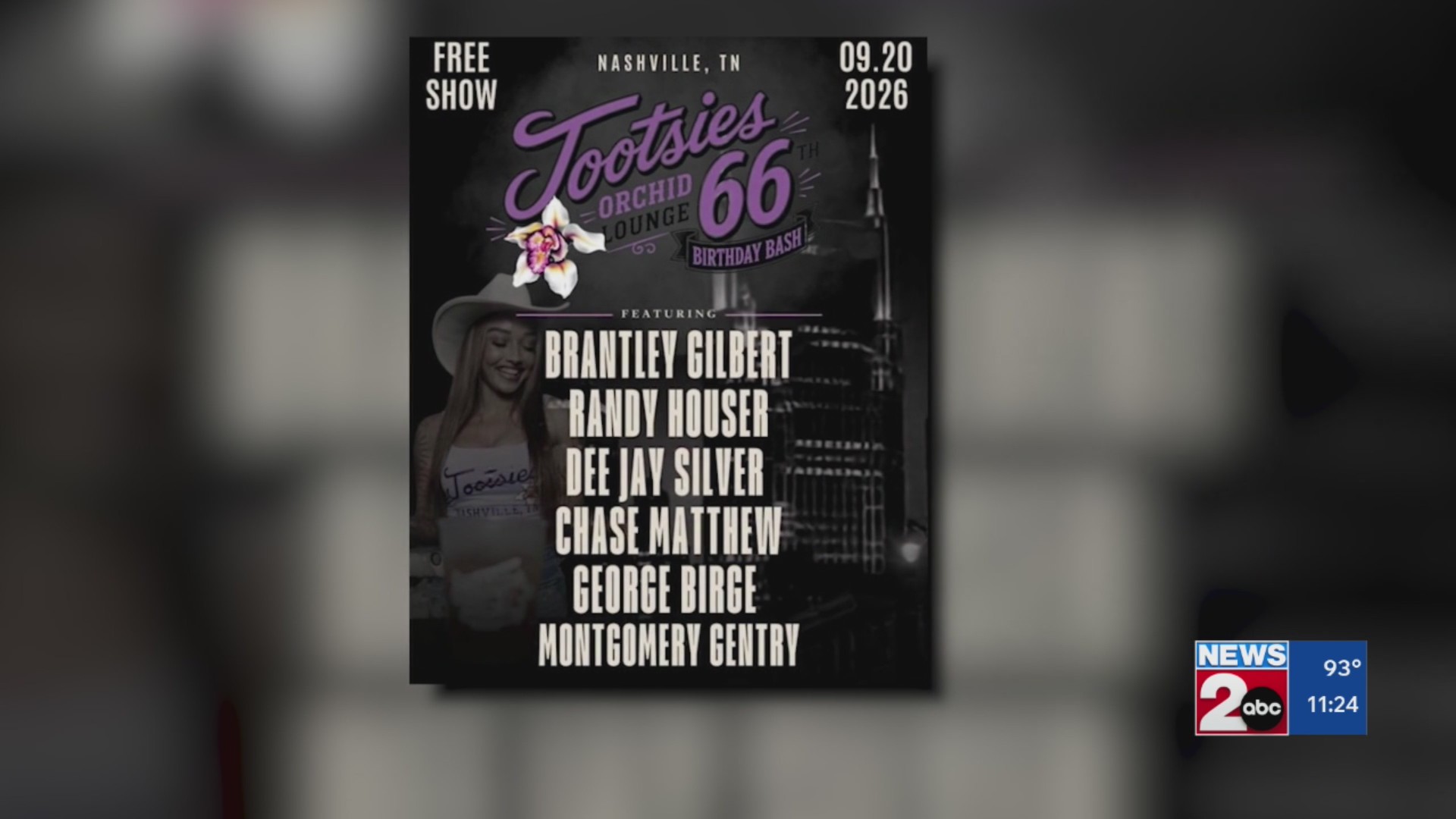 Newsmaker: Tootsie's 66th Birthday Bash – WKRN News 2