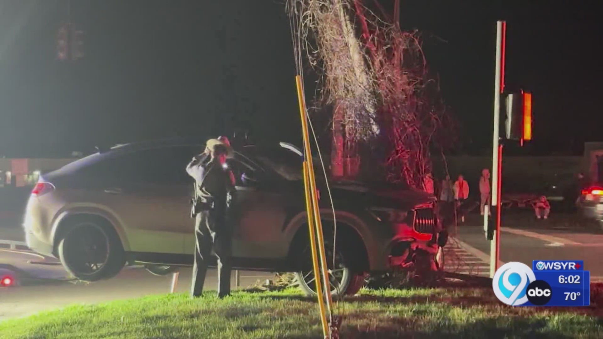 Man arrested after crashing car into pole – WSYR