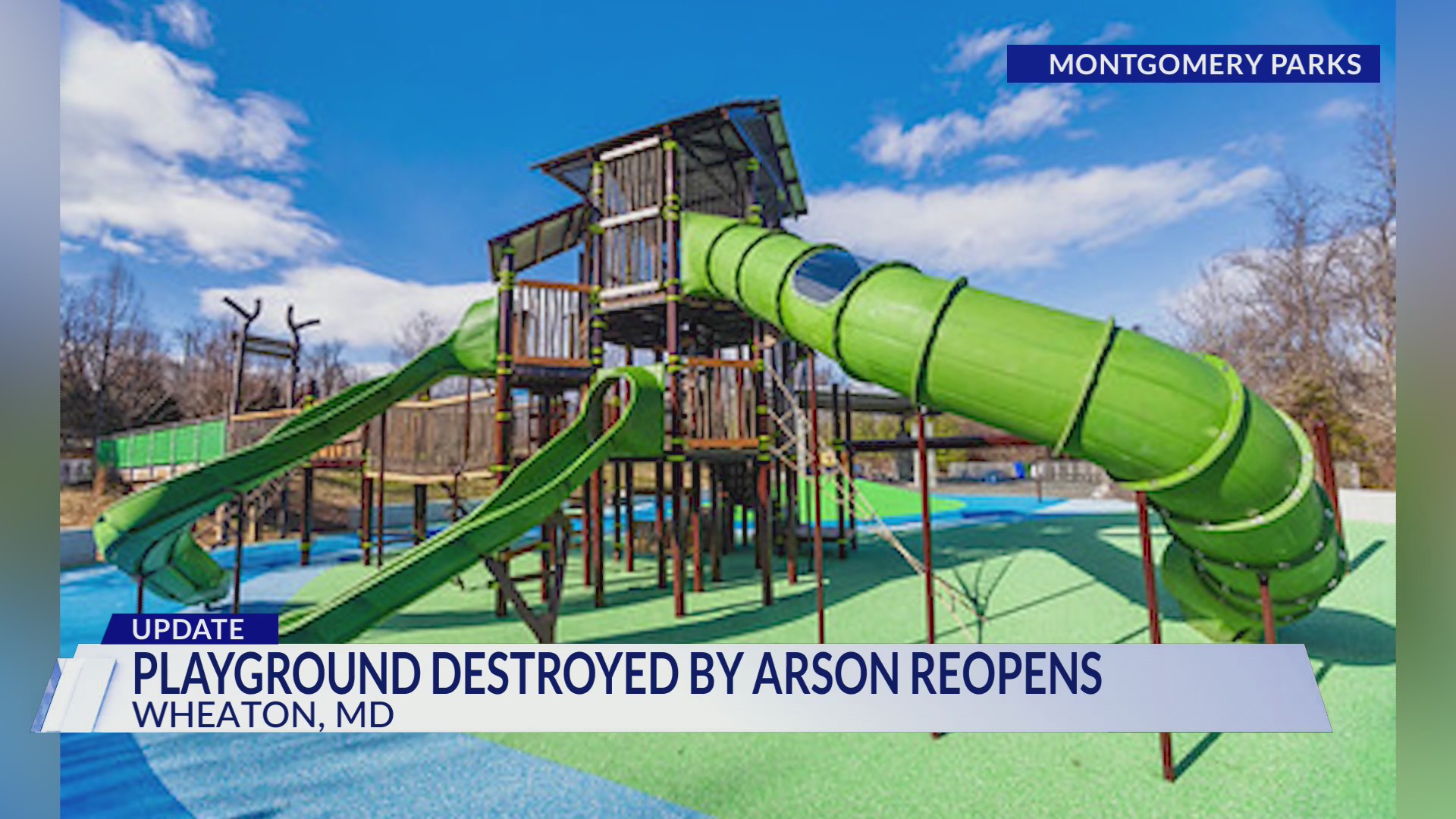 Greenbriar Local Park playground reopens almost 2 years after arson ...