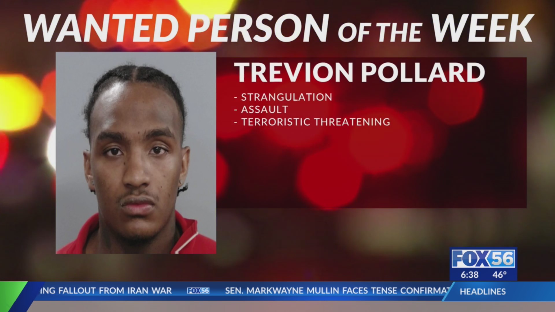 Lexington man wanted on assault, terroristic threatening charges – FOX ...
