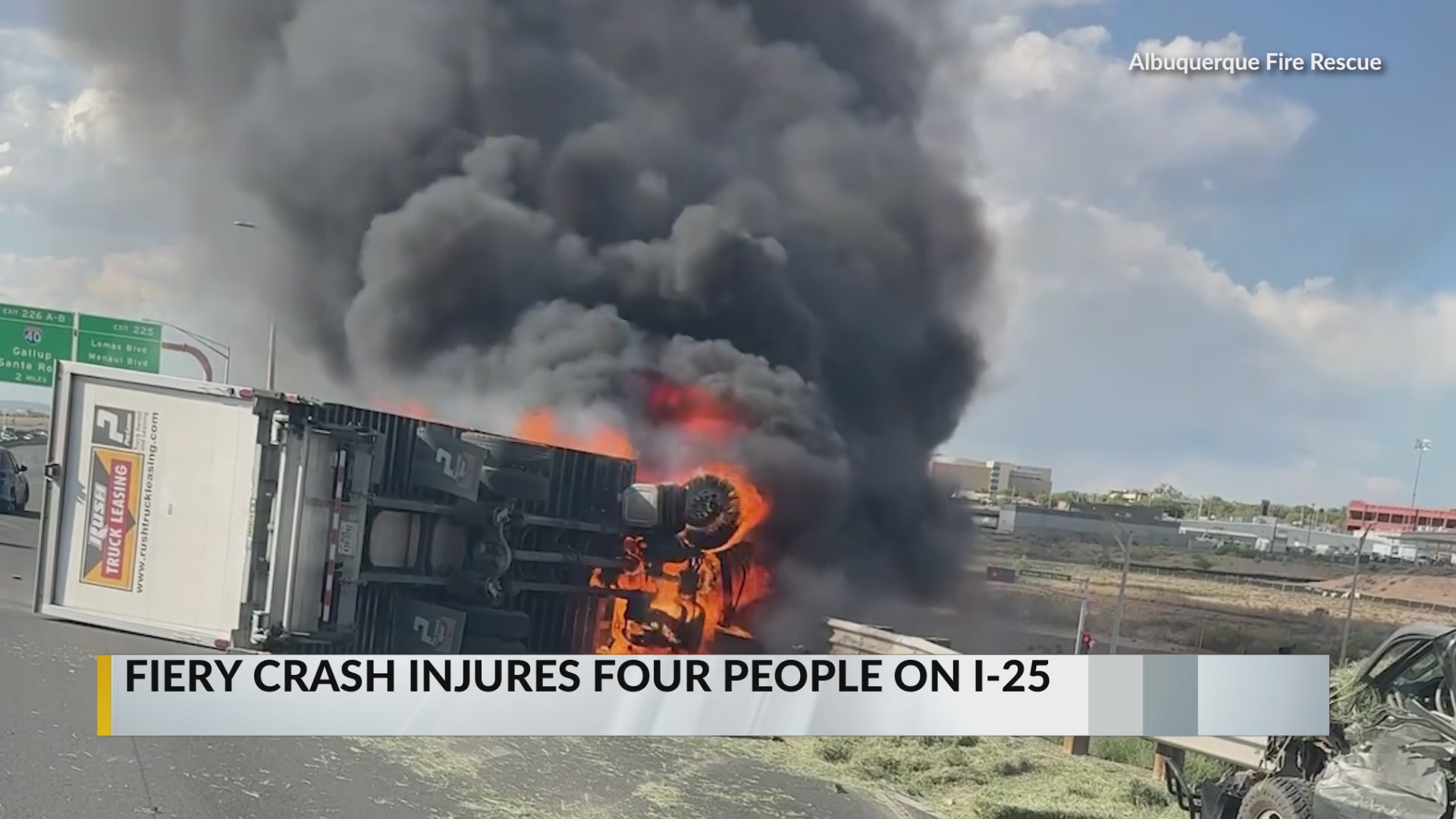 Four injured after crash on I-25 in Albuquerque – KRQE NEWS 13 ...