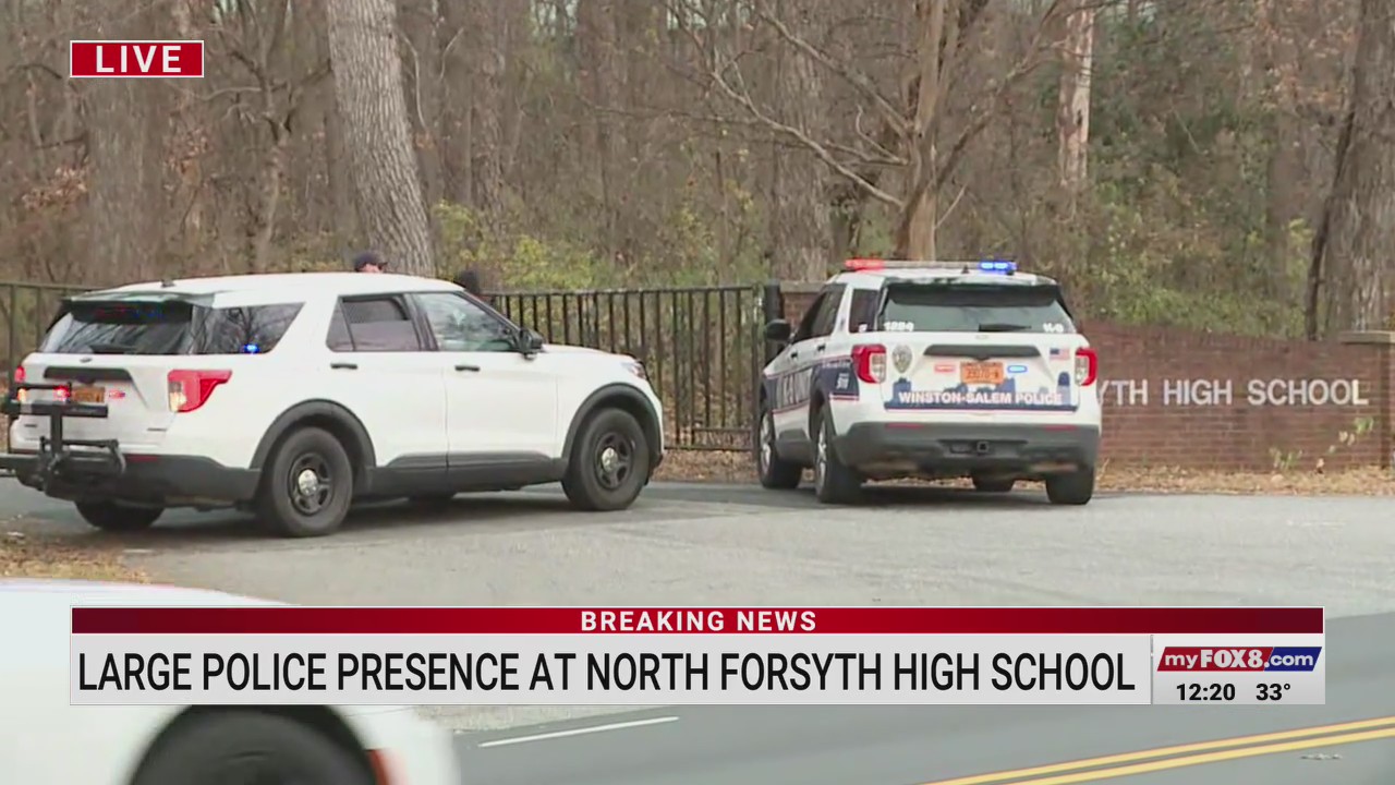 Scene continues to unfold at North Forsyth High School in Winston-Salem ...