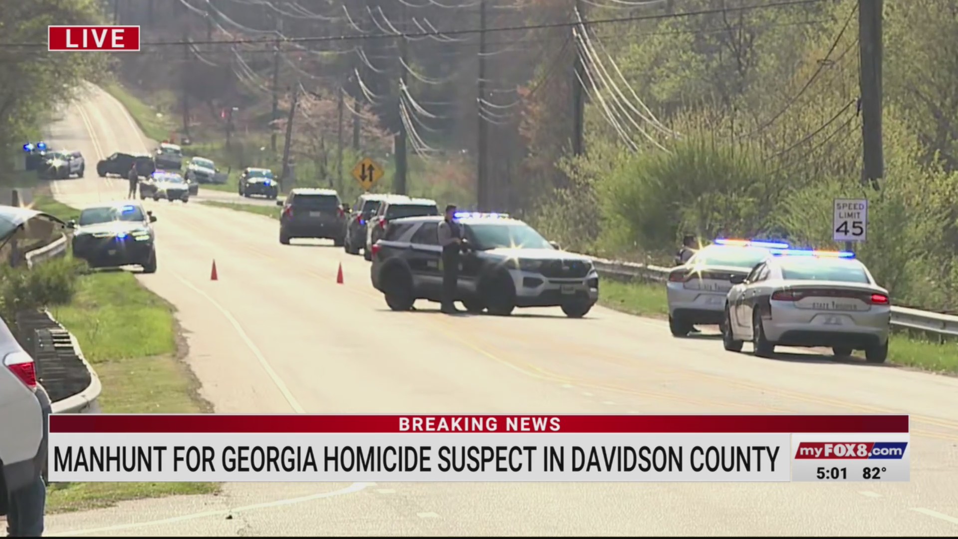 Manhunt underway in Davidson County for Georgia homicide suspect – FOX8 ...