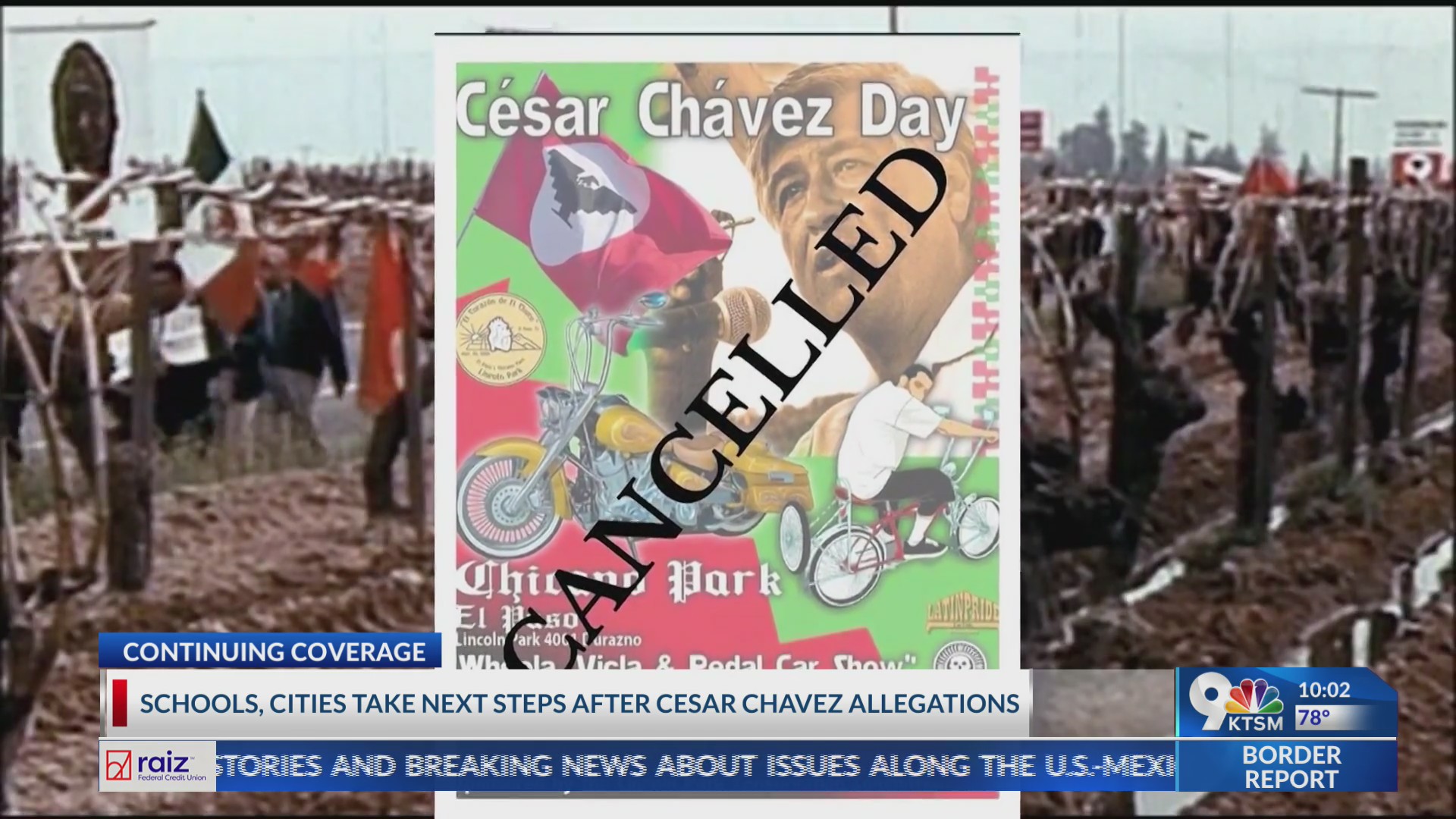 Next steps after Cesar Chavez allegations – KTSM 9 News