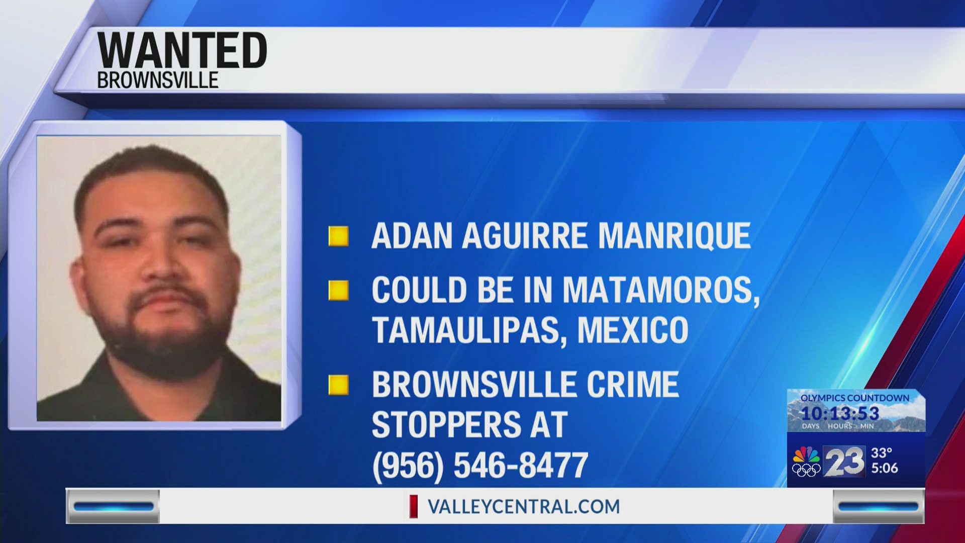 Brownsville police searches for wanted man – KVEO-TV