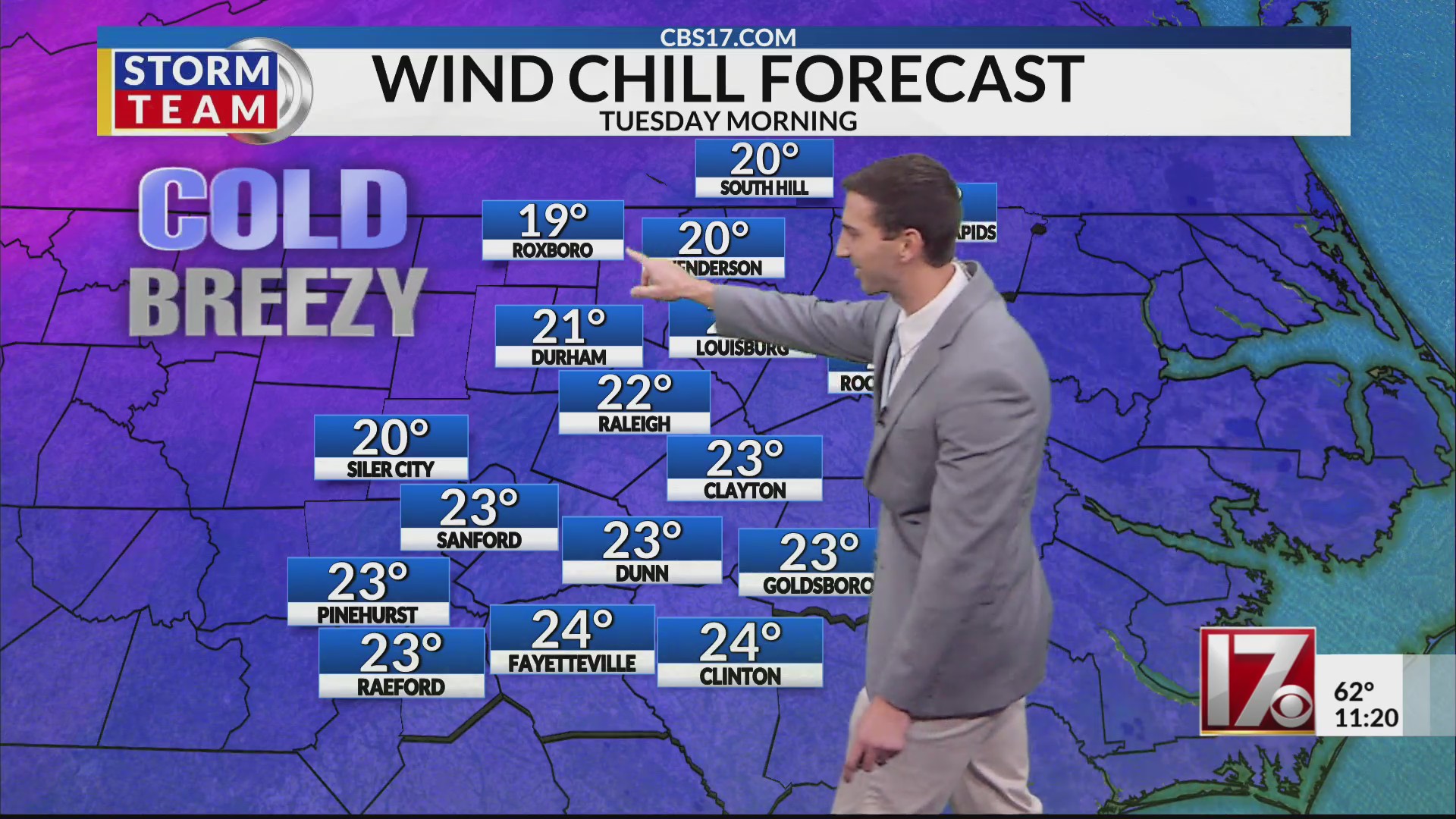 Central NC arctic blast arrives with freeze warning – CBS17.com