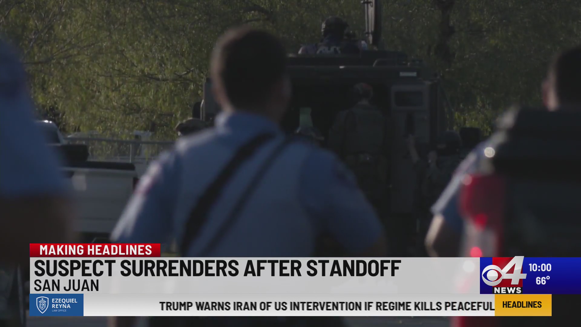 Suspect Surrenders After Standoff – KVEO-TV