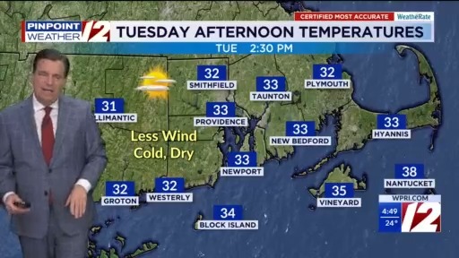 WPRI 12 Weather Forecast 12/15/25 Very Cold Tonight Thru Tuesday – WPRI.com