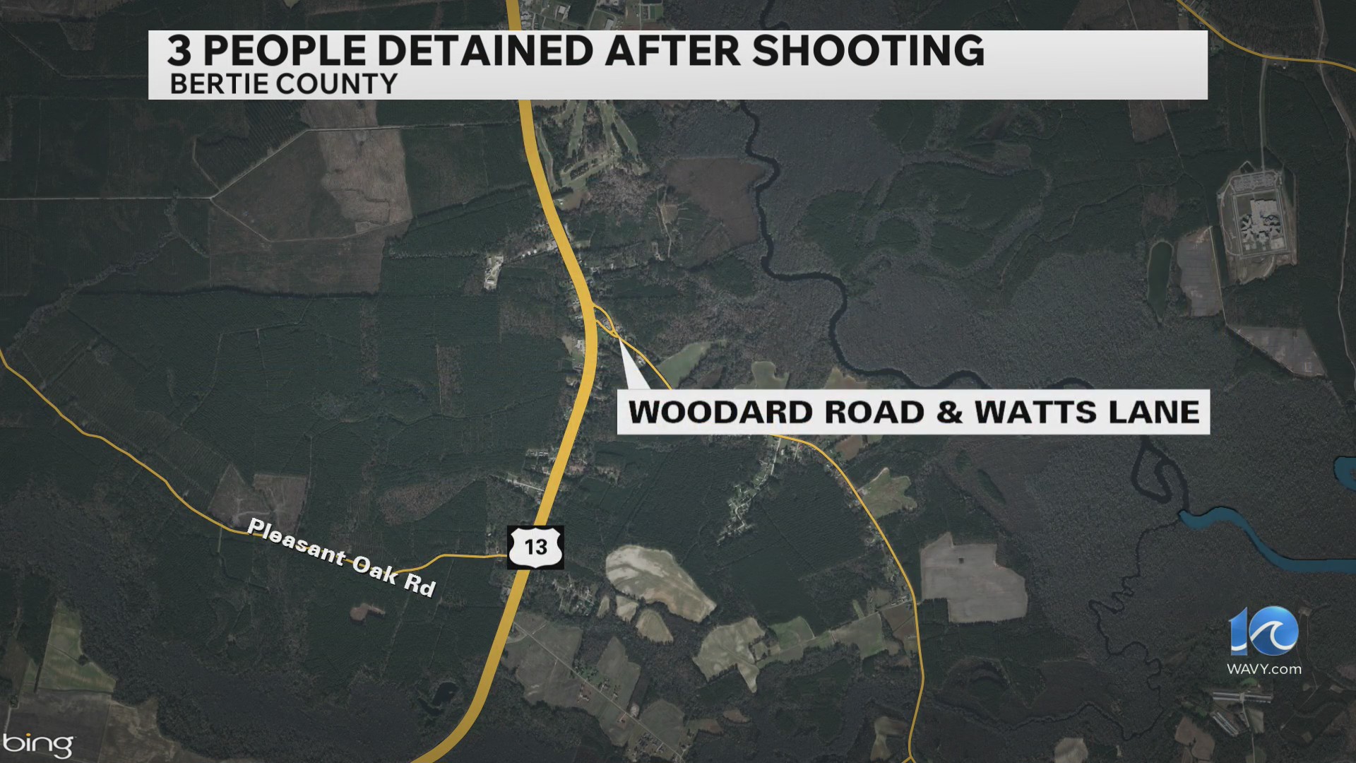 3 detained after Bertie County shooting – WAVY.com