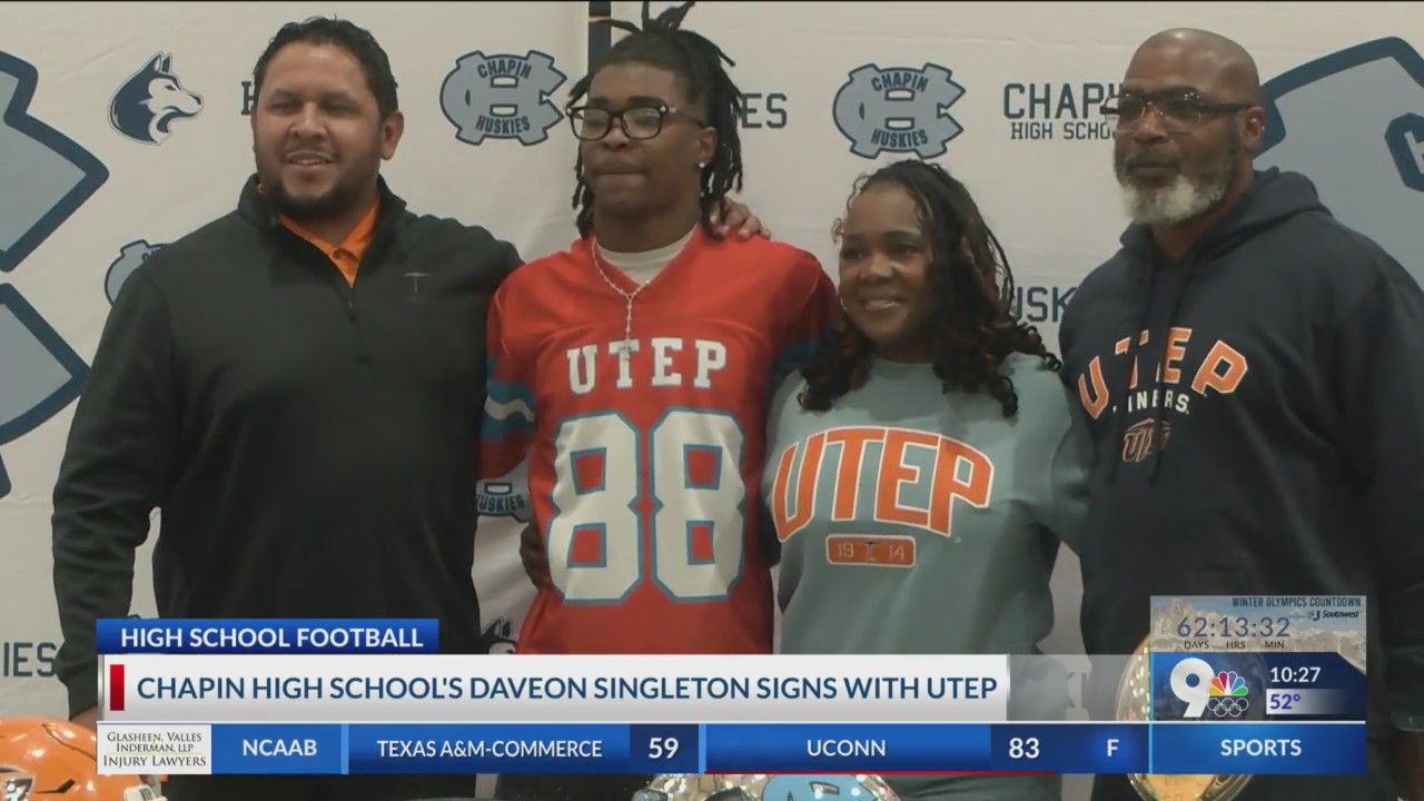 Chapin football standout Daveon Singleton signs with UTEP – KTSM 9 News