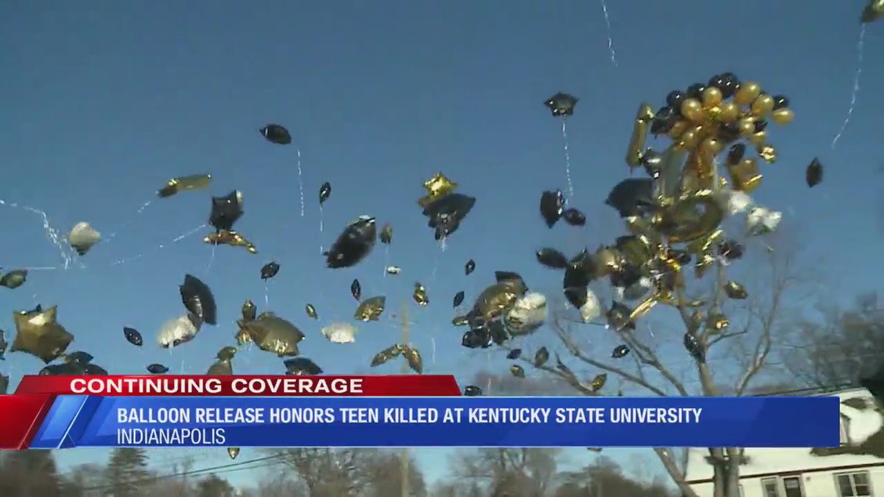 Balloon release honors teen killed at Kentucky State University ...