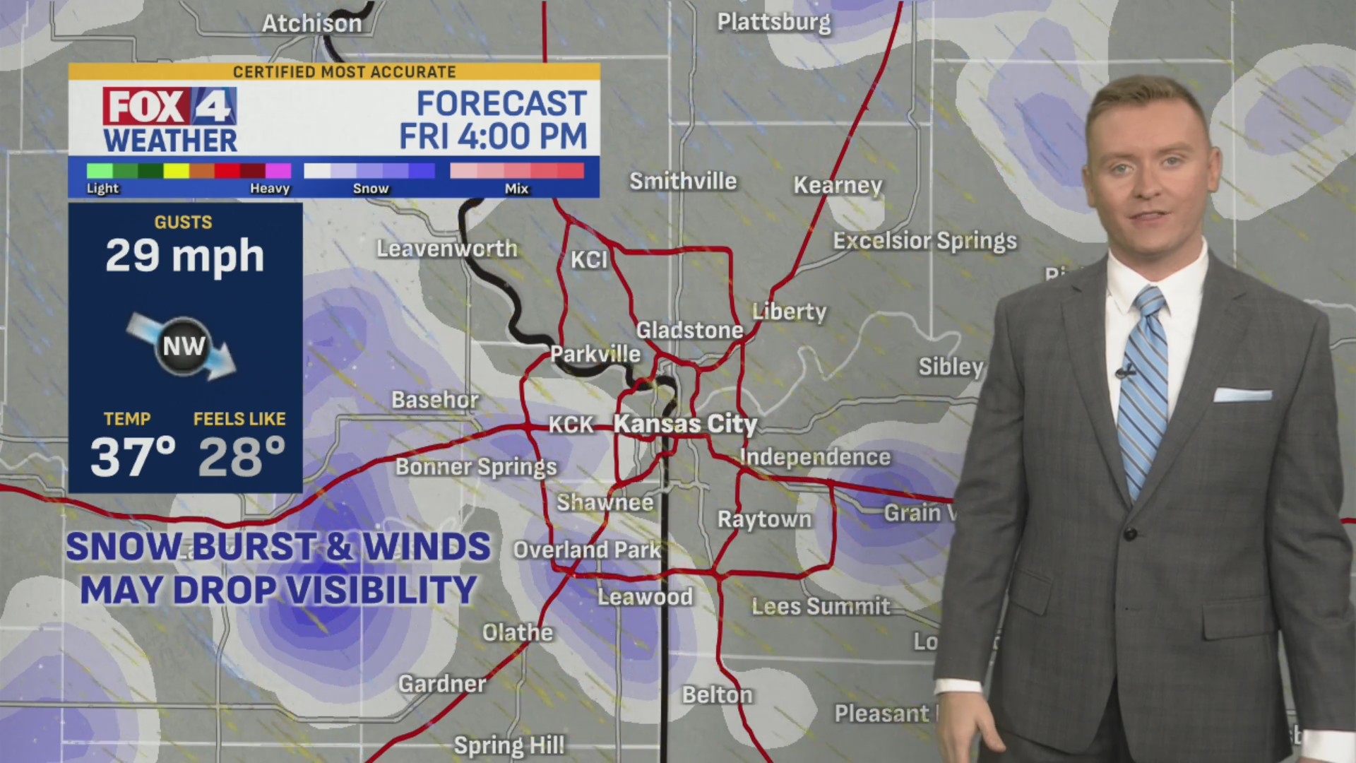 Friday afternoon forecast – FOX 4 Kansas City WDAF-TV | News, Weather ...