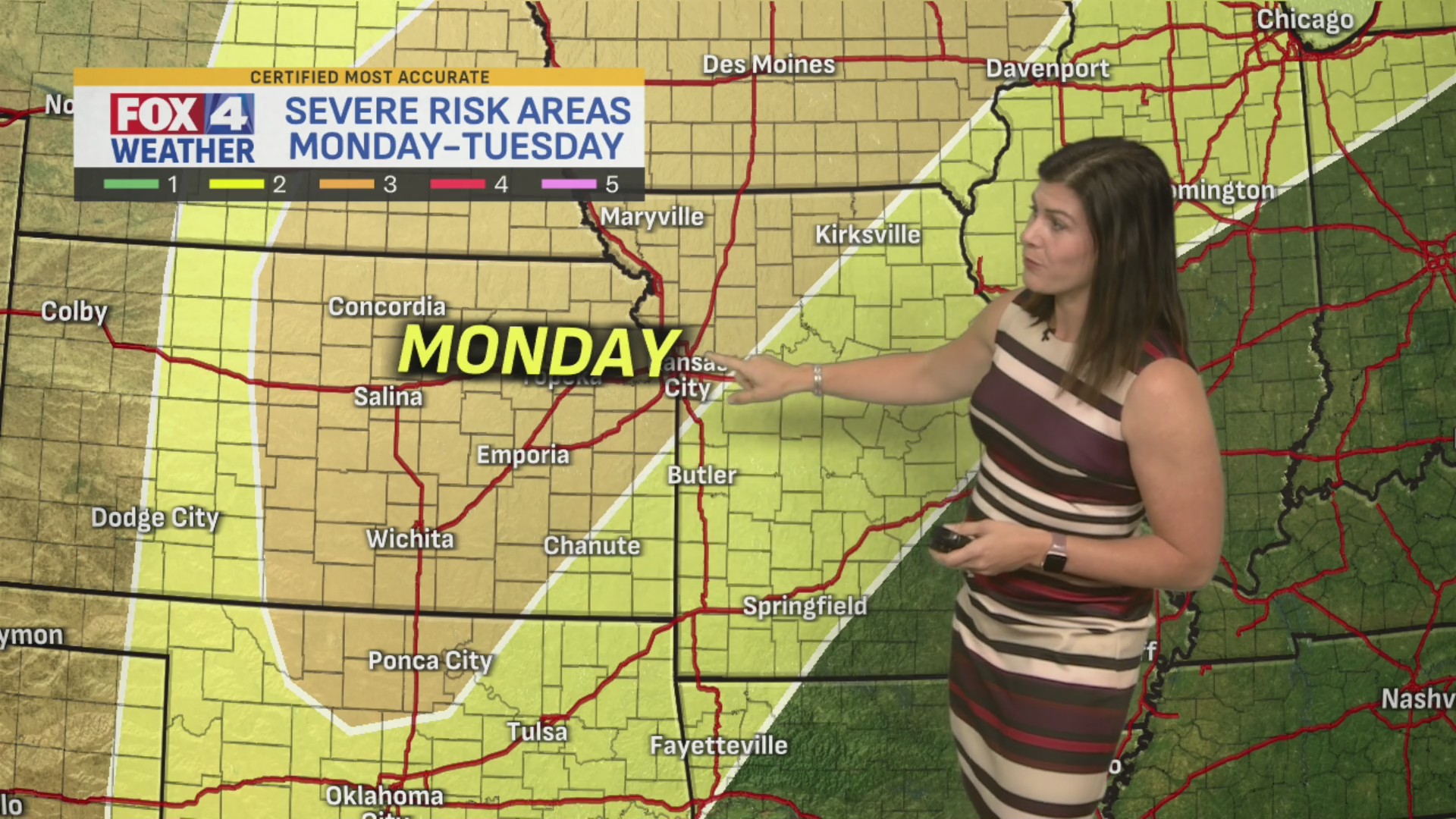 FOX4 Forecast: Near record highs, then storms – FOX 4 Kansas City WDAF ...