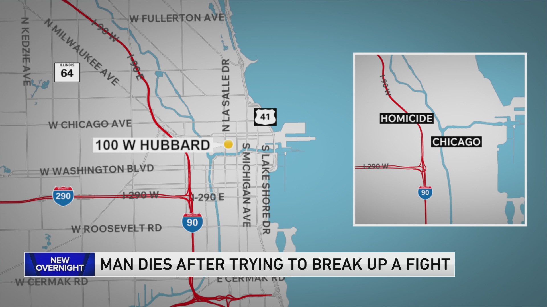 Man attempting to intervene in River North fight pushed down stairs ...