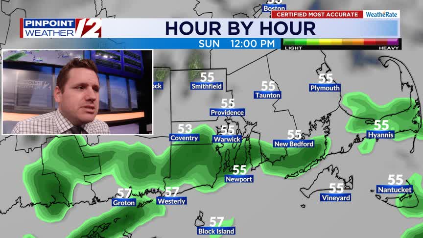 WPRI 12 Weather Now 11/9/25: Showers Arrive This Afternoon Into Monday ...