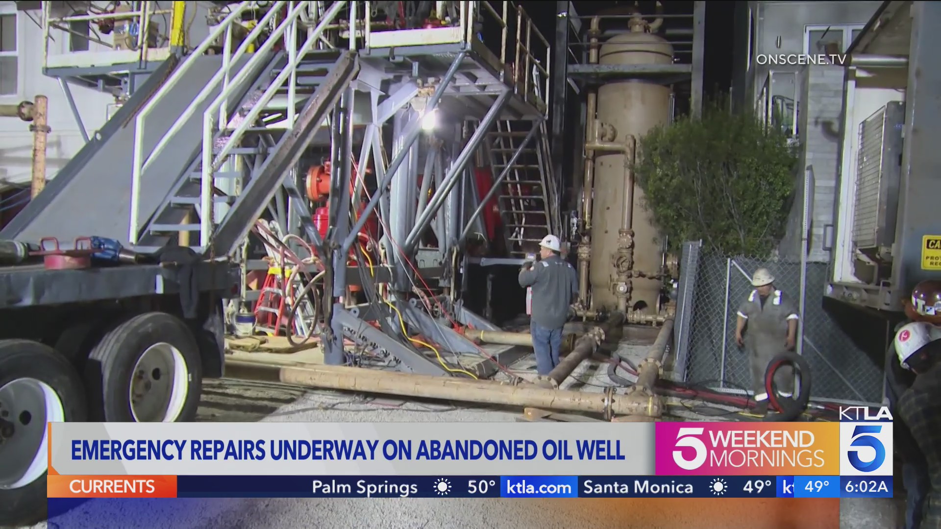 Emergency repairs underway on abandoned oil well – KTLA