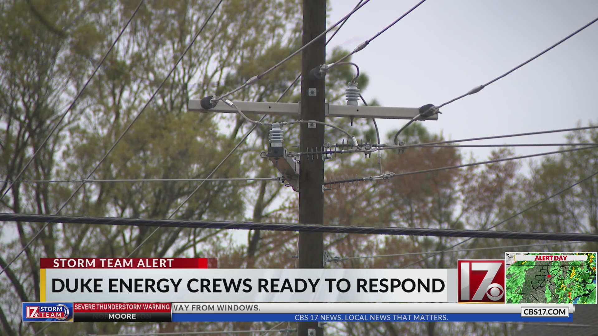 Duke Energy crews ready to respond in central NC – CBS17.com