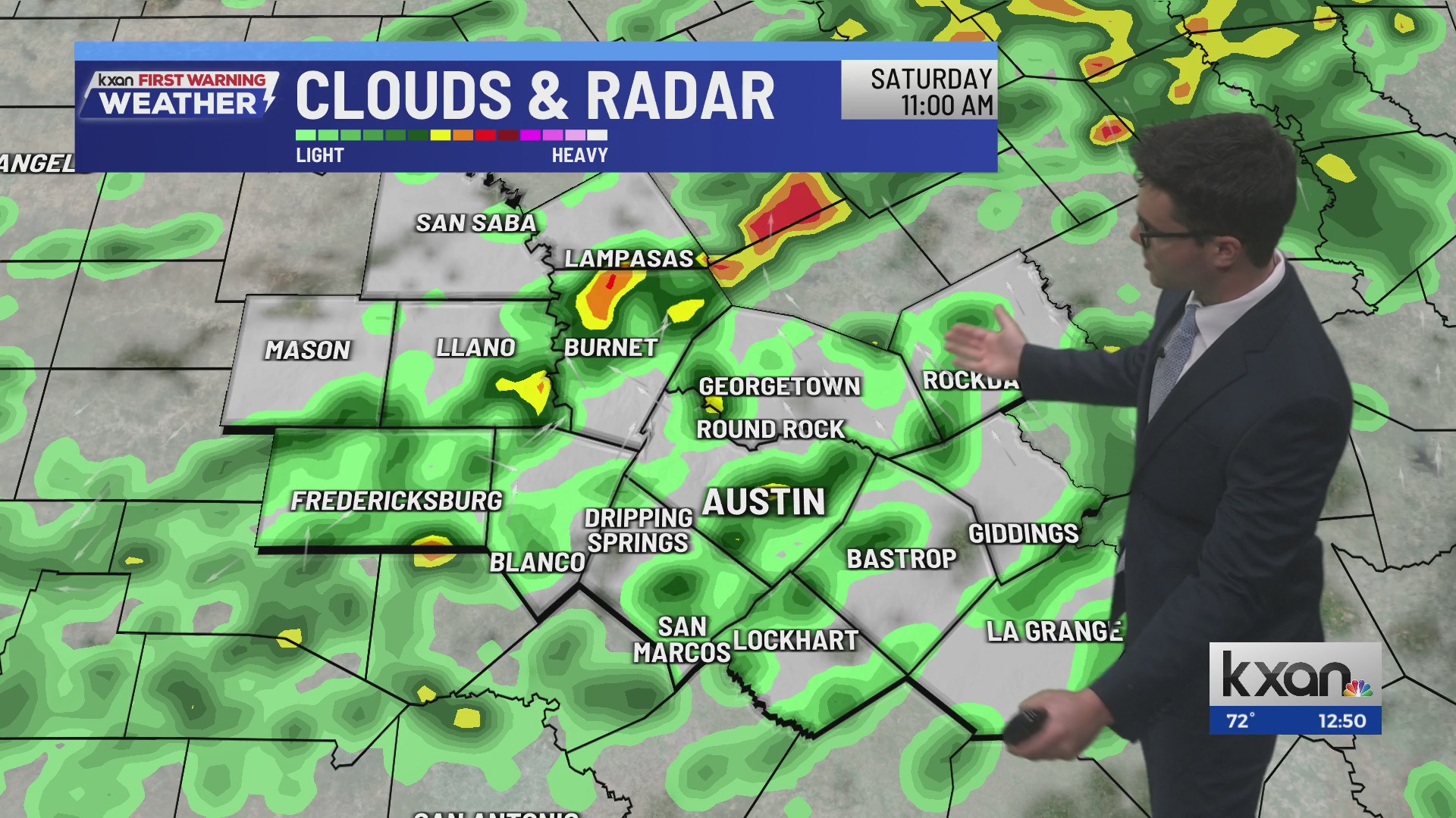 Rain chances winding down for now, Saturday storms | KXAN Weather ...
