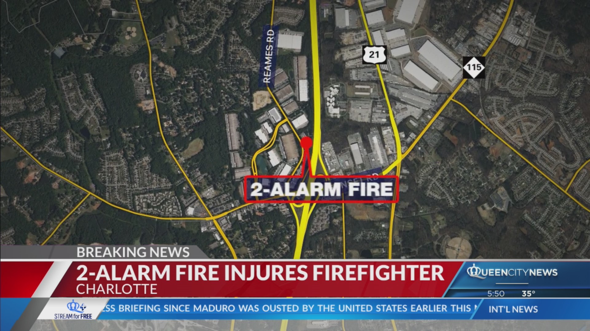 Firefighter hurt after 2-alarm fire in north Charlotte – Queen City News