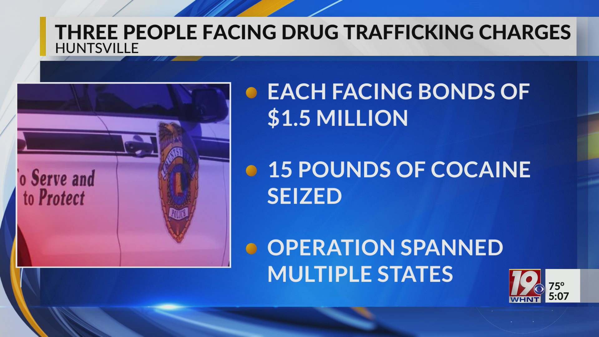 Huntsville Drug Task Force Seizes 15 Pounds Of Cocaine From Trafficking ...