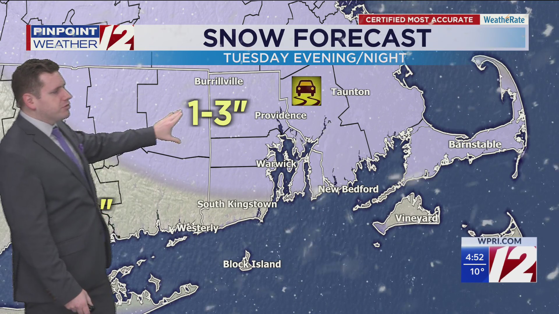 WPRI 12 Weather Forecast 2/9/26: Cold, Dry With Sunshine Today; Light ...