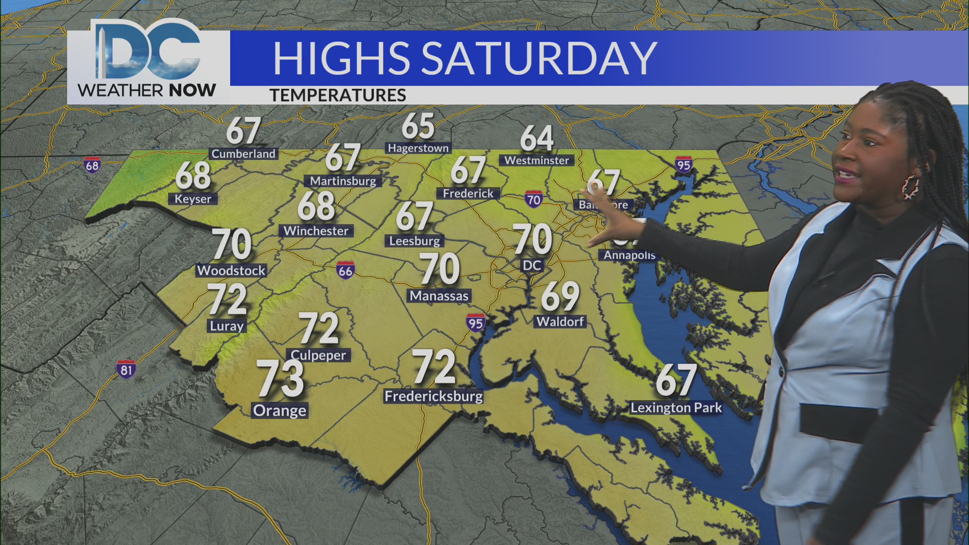 Sunny & mild Saturday, tracking a major warmup next week – DC News Now ...