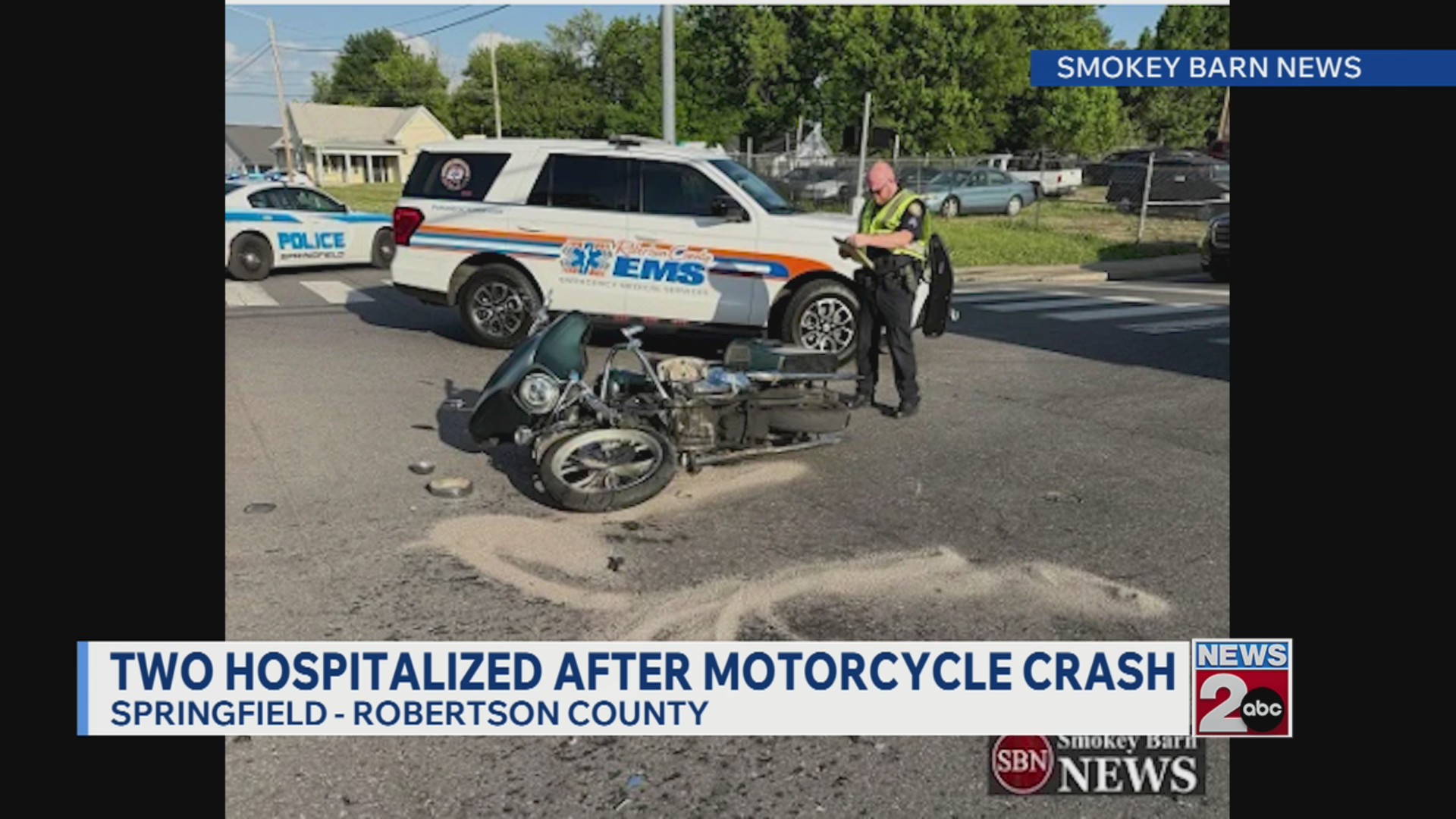 2 hospitalized after motorcycle crash in Springfield – WKRN News 2