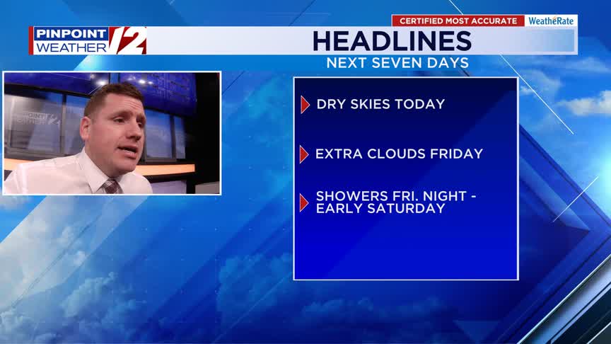 WPRI 12 Weather Now 11/20/25: Chilly But Dry Today; Rain Showers Friday ...