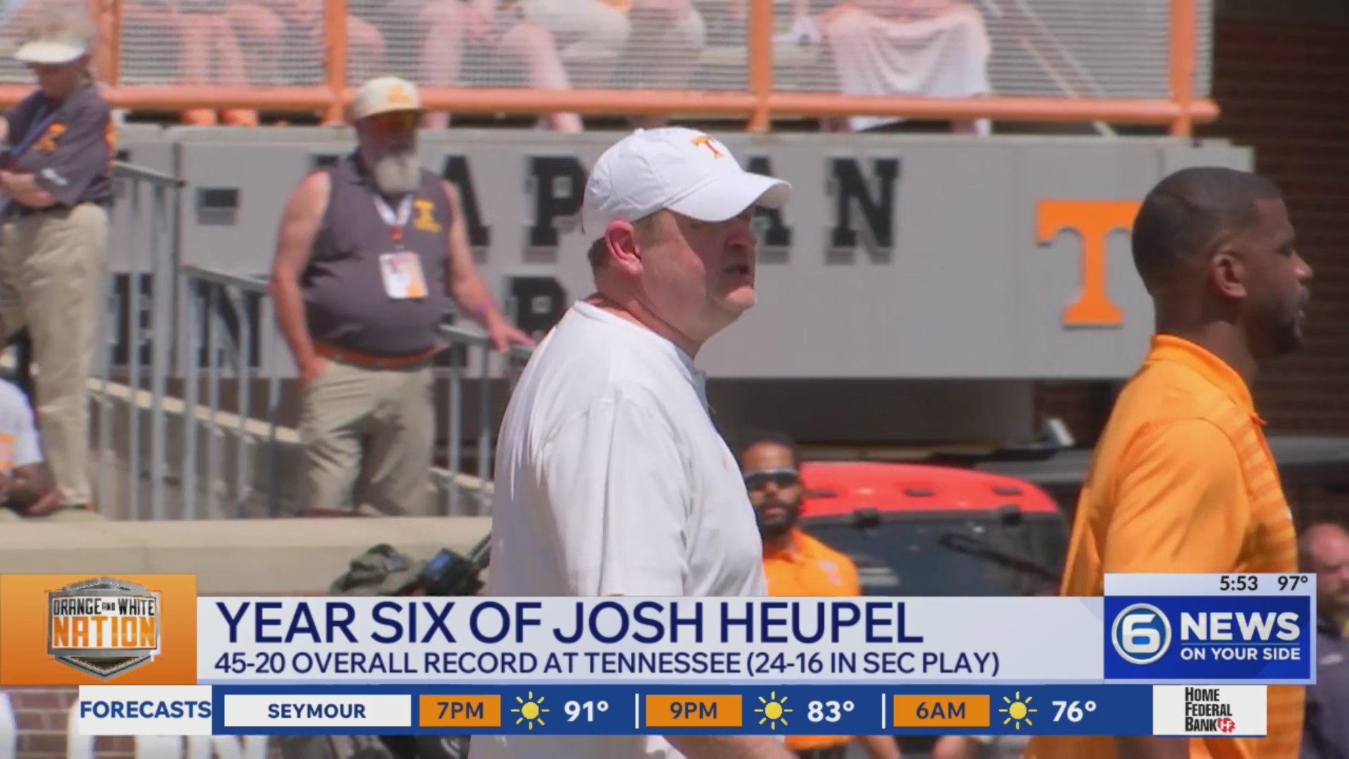Head coach Josh Heupel prepares for sixth year at Tennessee