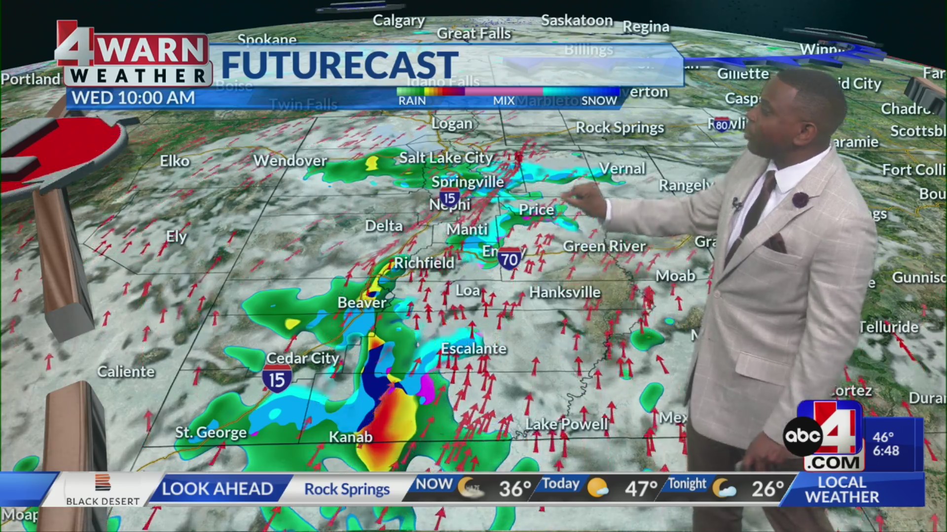Unsettled Wednesday with scattered showers and mountain snow – ABC4 Utah