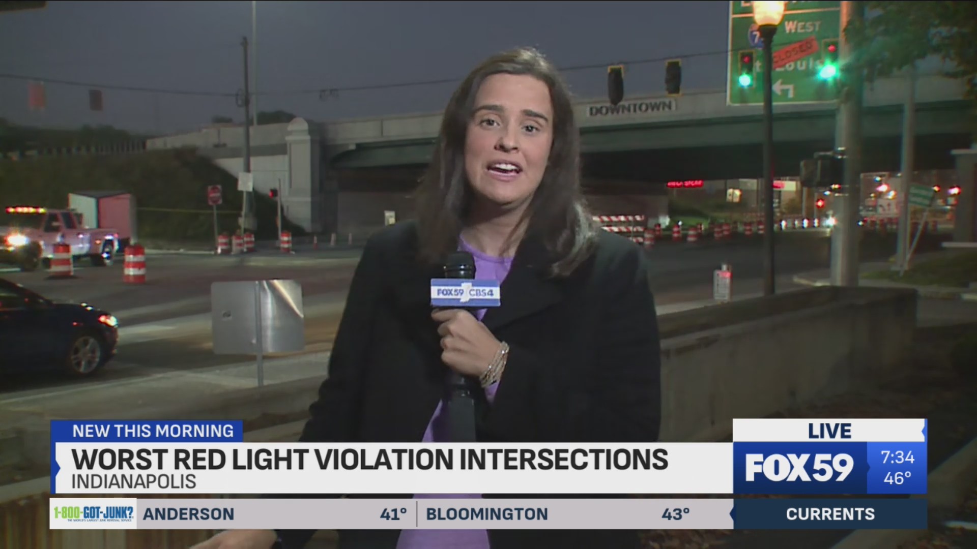 Top intersections for red light violations in Indianapolis – Fox 59