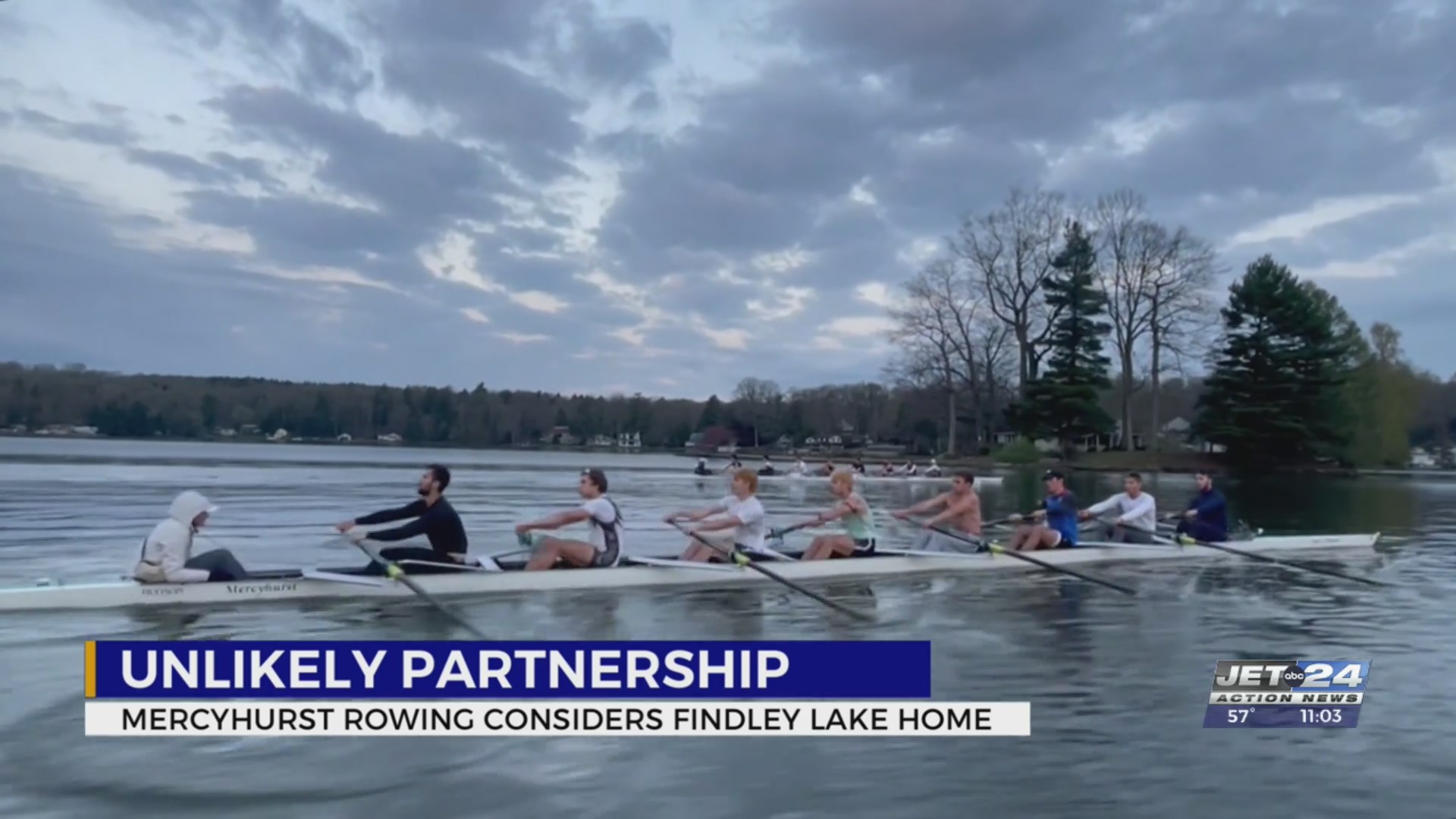 Mercyhurst Rowing Mercyhurst University rowing, Findley Lake Watershed Foundation reflect ...