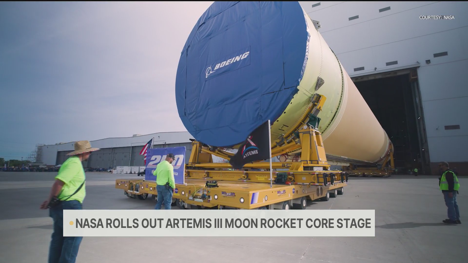 NASA rolls out Artemis III moon rocket core stage – CW39 Houston